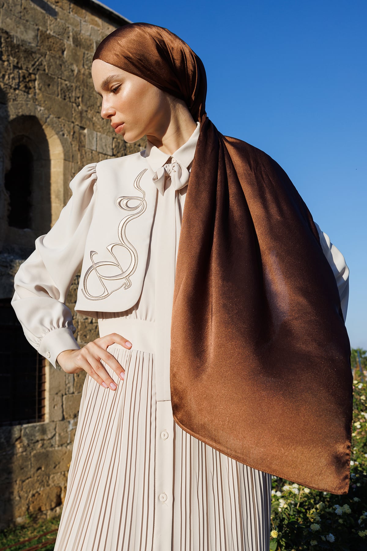 Diamond Aura Shawl - Brown