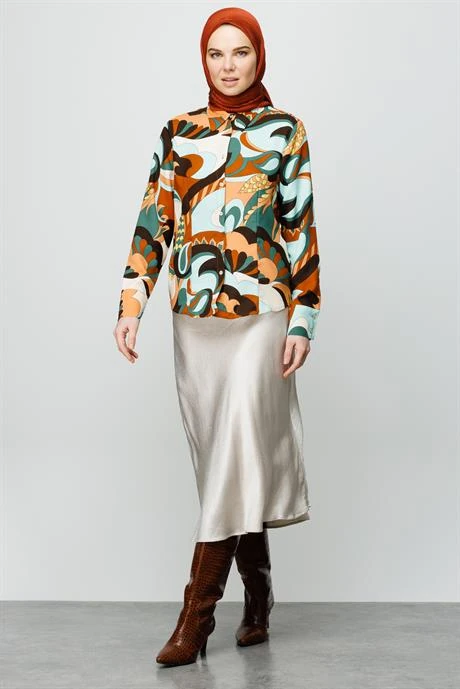 Pleated Scarf - Tile