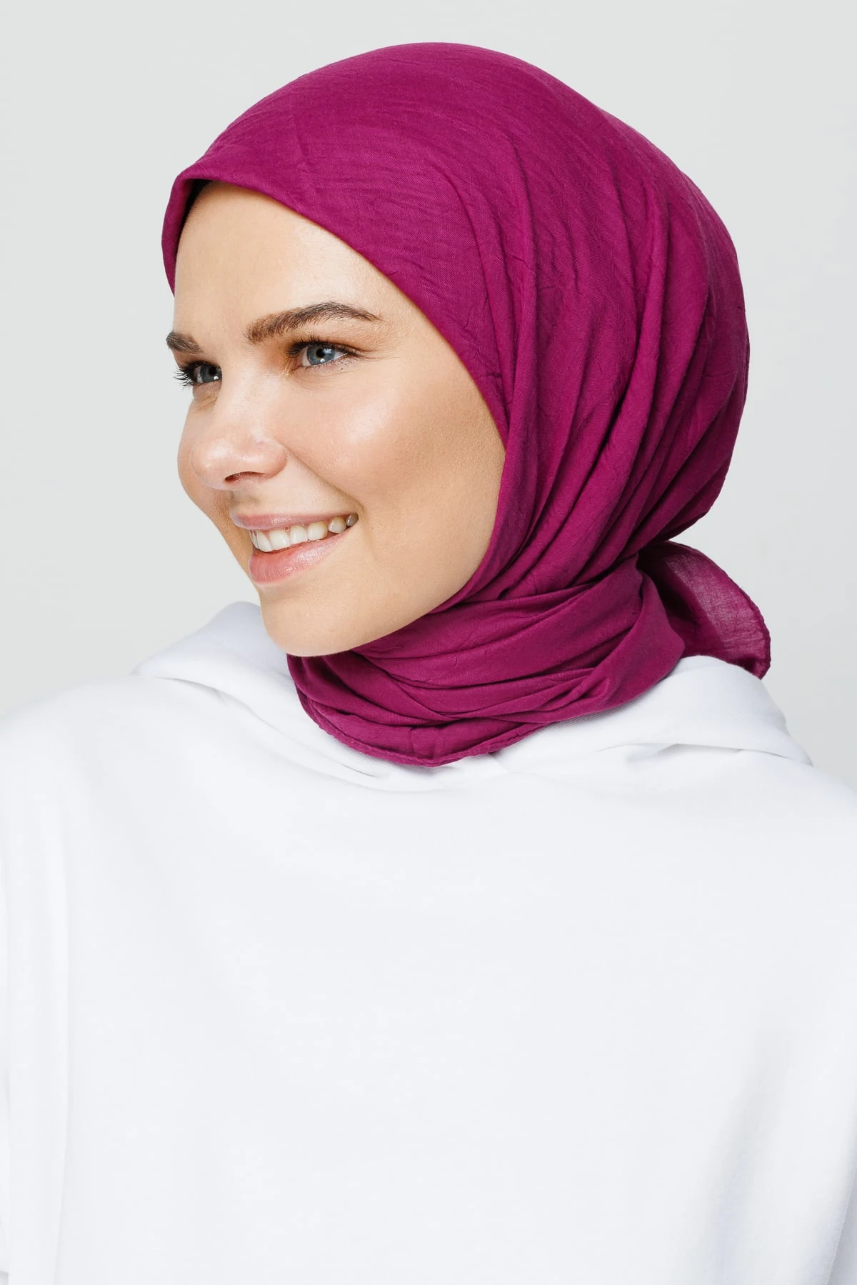 Toptan Bambu Eşarp - Mürdüm