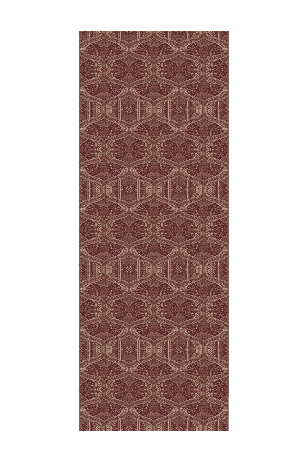 Toptan Soler Desen Shine Line Şal - Mürdüm-Somon