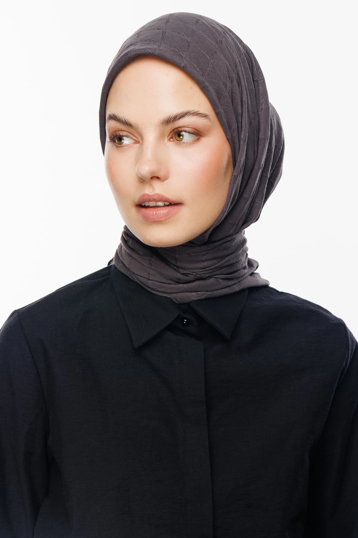 Bamboo Jacquard Scarf - Fume