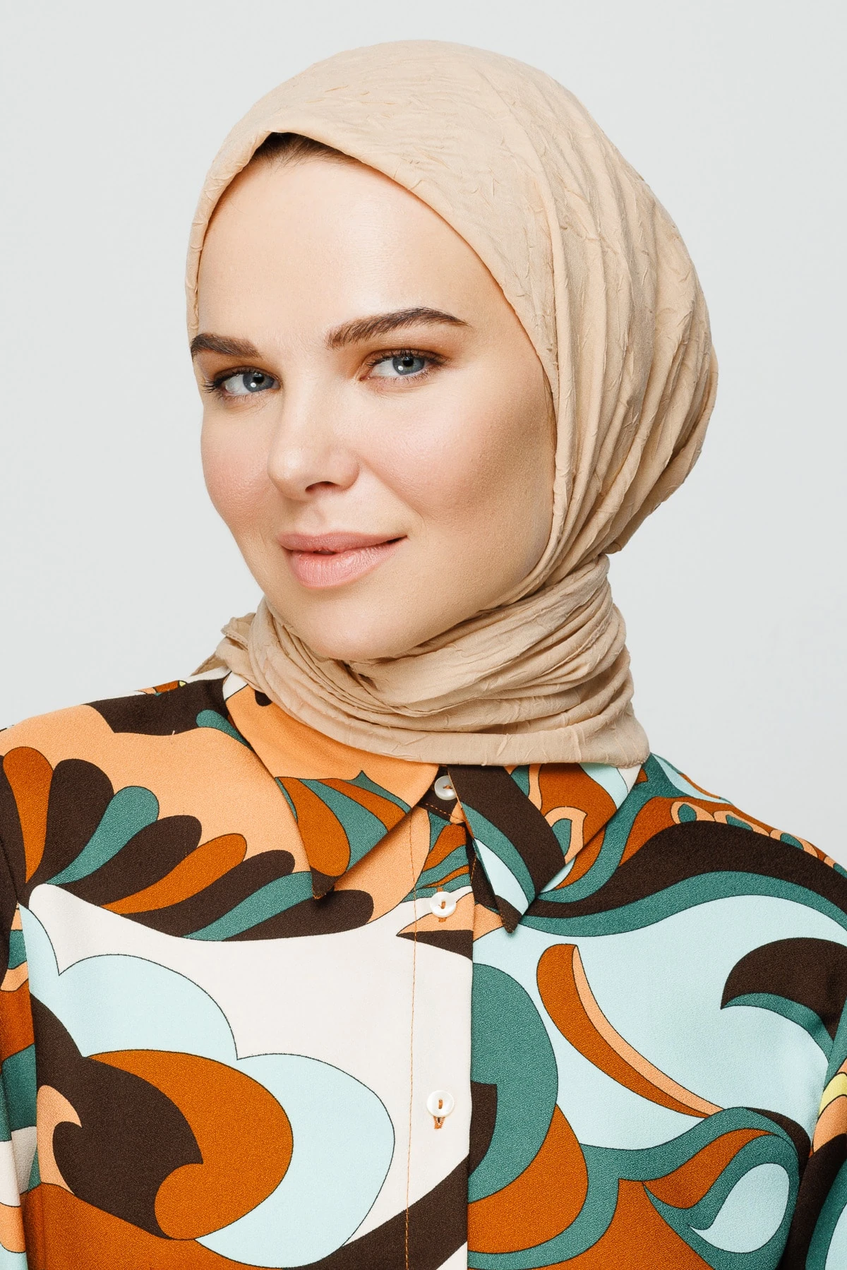 Toptan Bambu Eşarp - Kum Beji