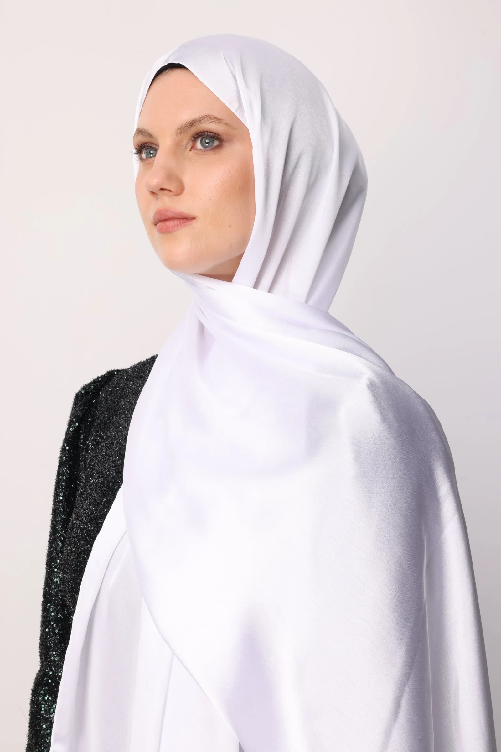 Toptan Diamond Aura Şal - Beyaz