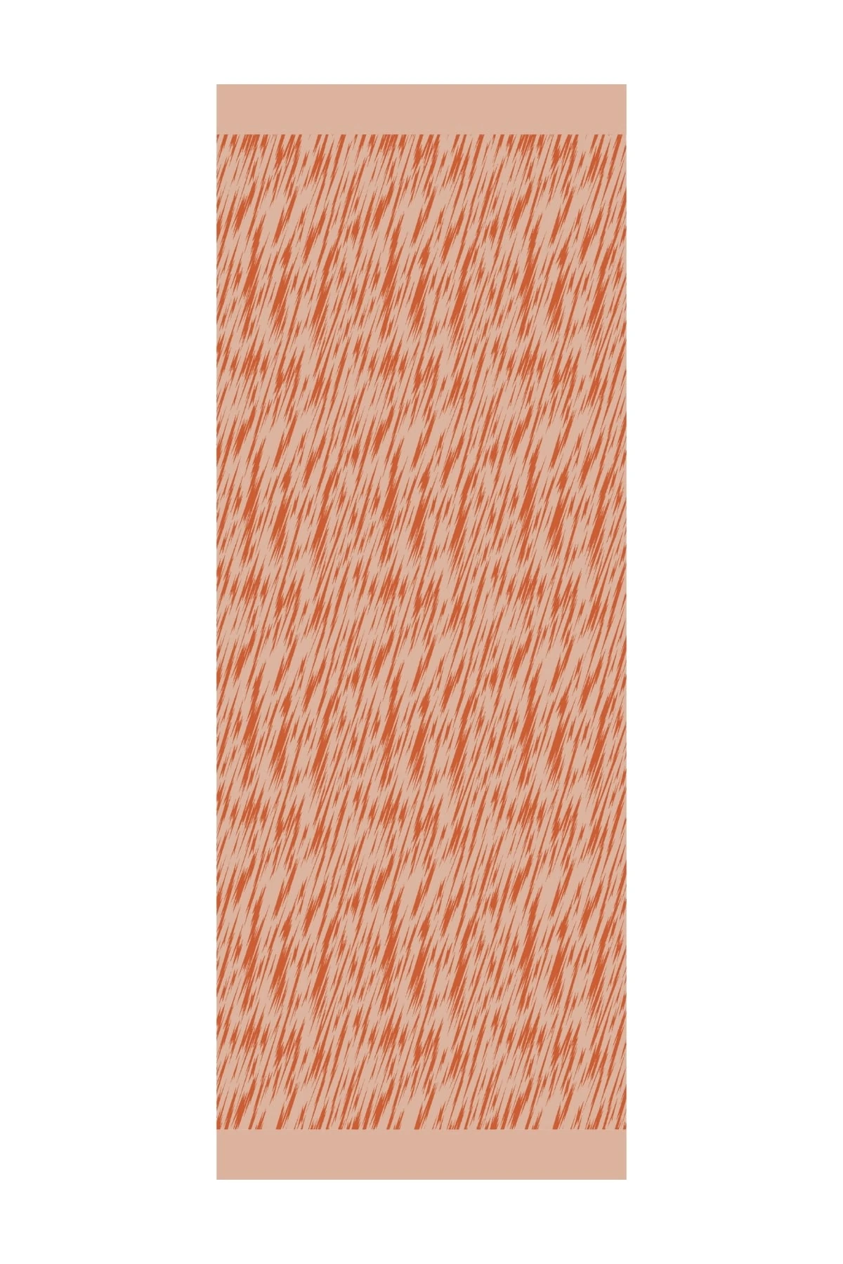 Toptan Selis Desen Çift Taraflı Şal - Tarçın-Bej