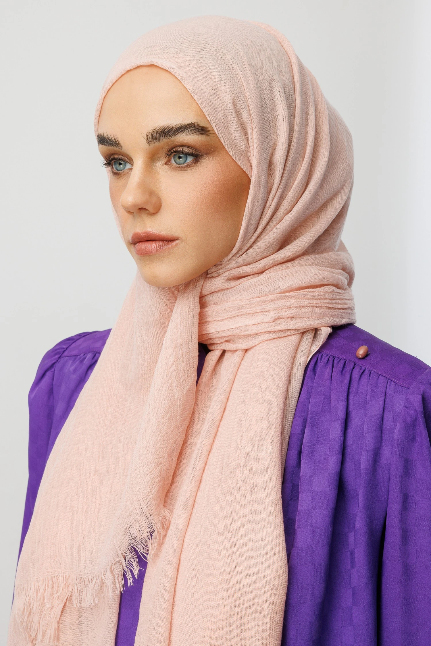 Wholesale Dubai Shawls - Salmon