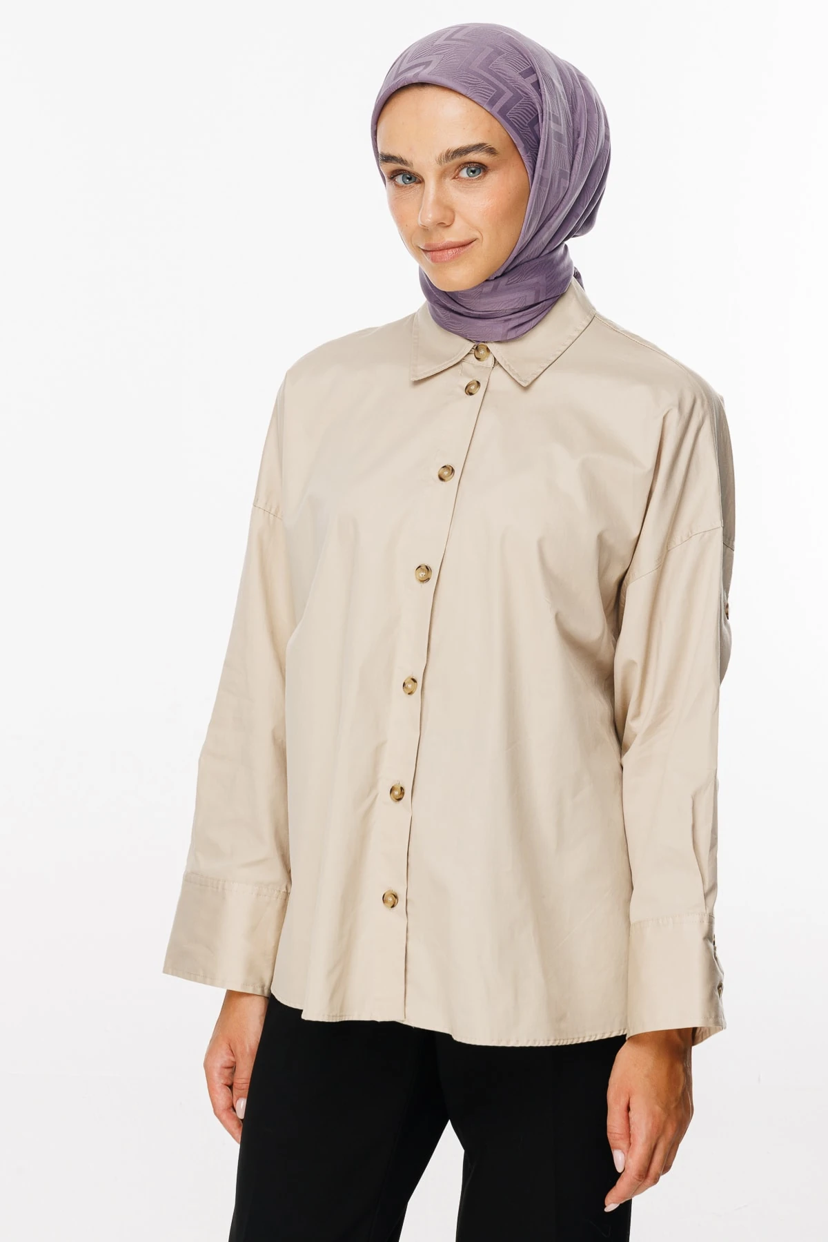 Toptan Viora Desen İpeksi Jakar Eşarp - Lavanta