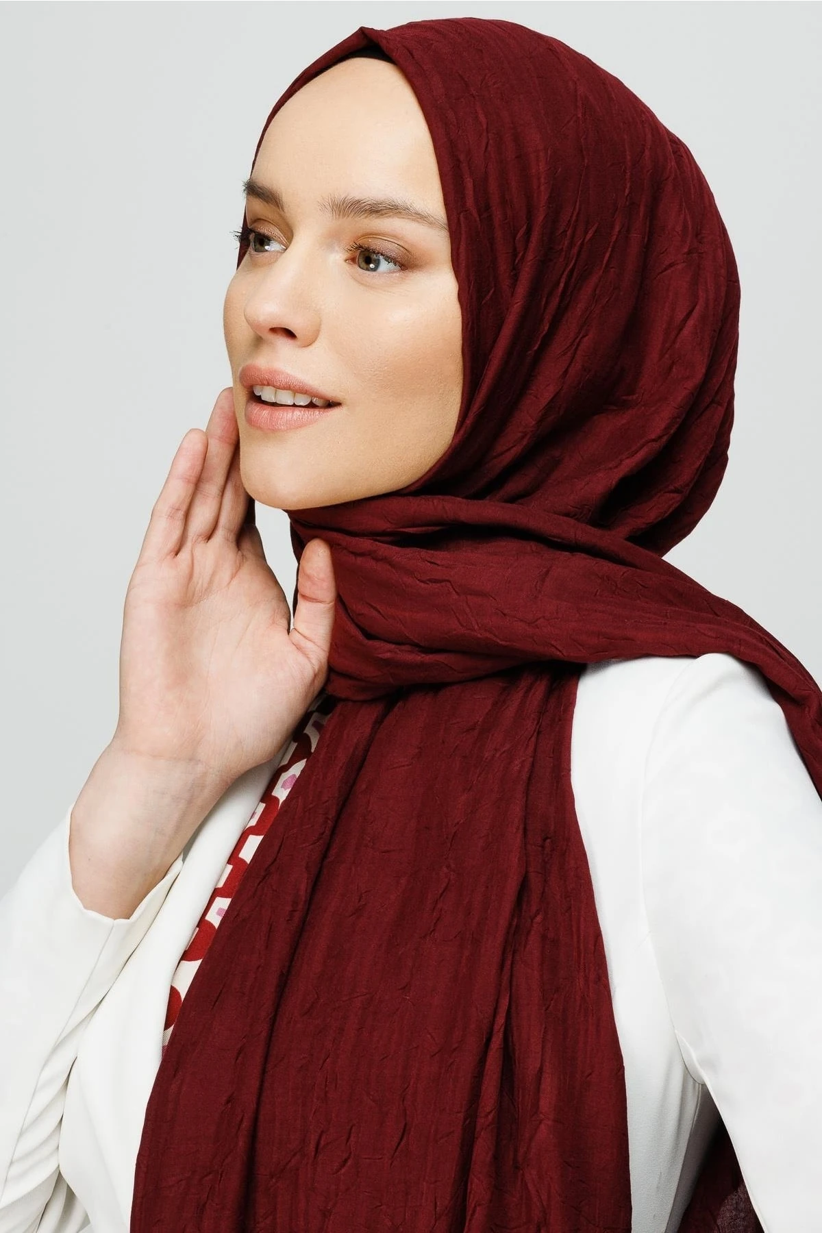 Bamboo Shawl - Dark Burgundy