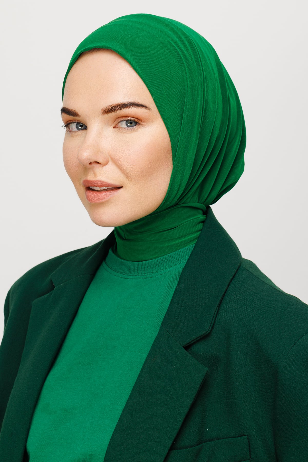 Toptan Hazır Şal - Benetton Yeşili