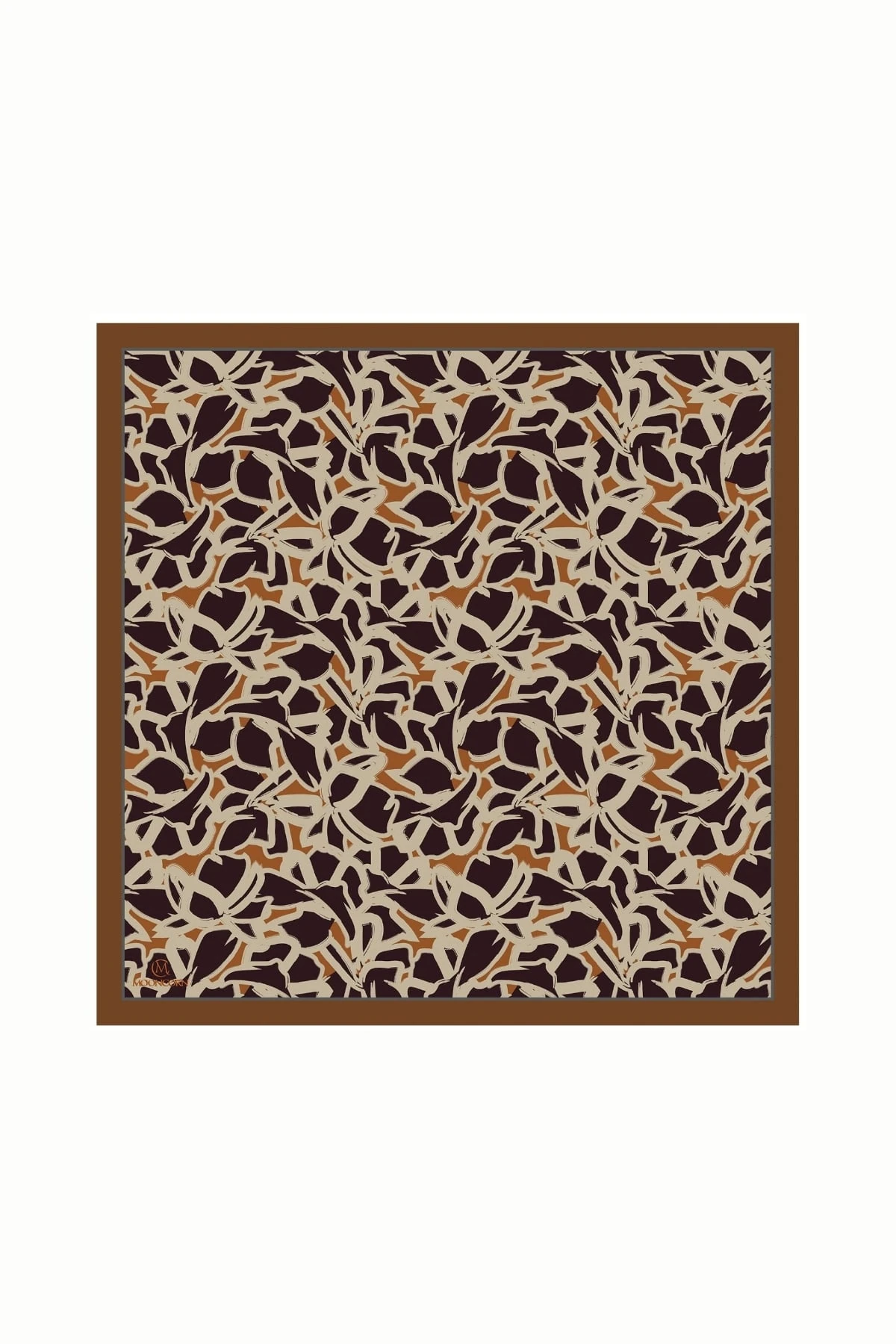 Toptan Zyra Desen Pamuk Eşarp - Acı Kahve