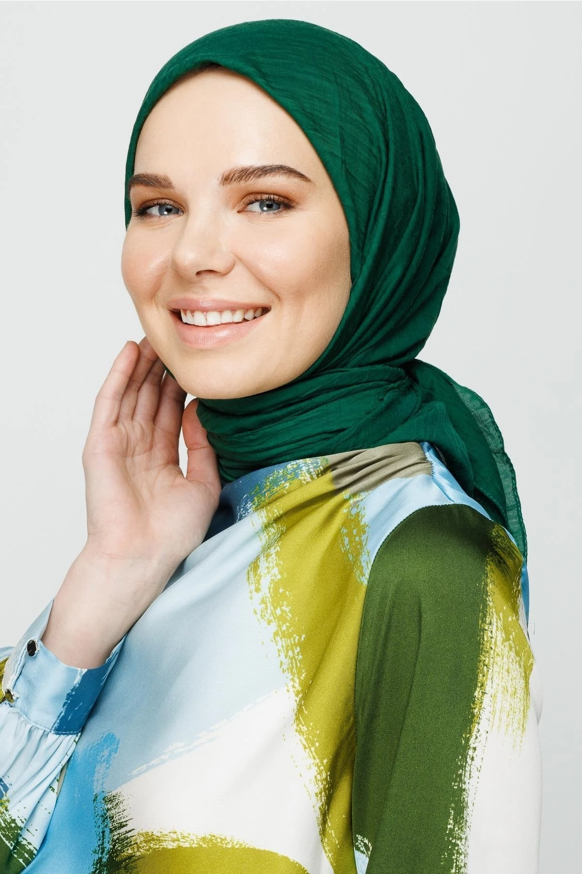 Toptan Bambu Şal - Zümrüt