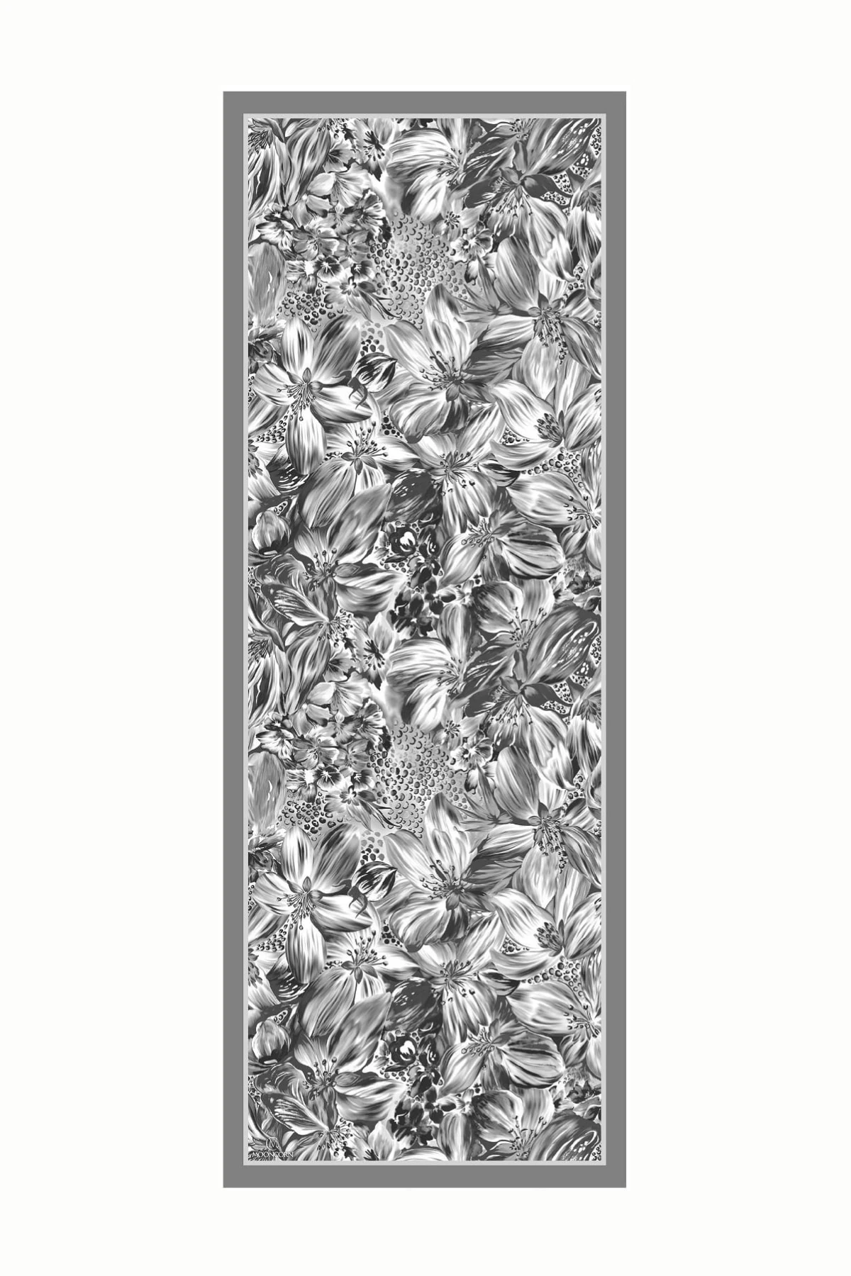 Toptan Larin Desen Pamuk Şal - Gri