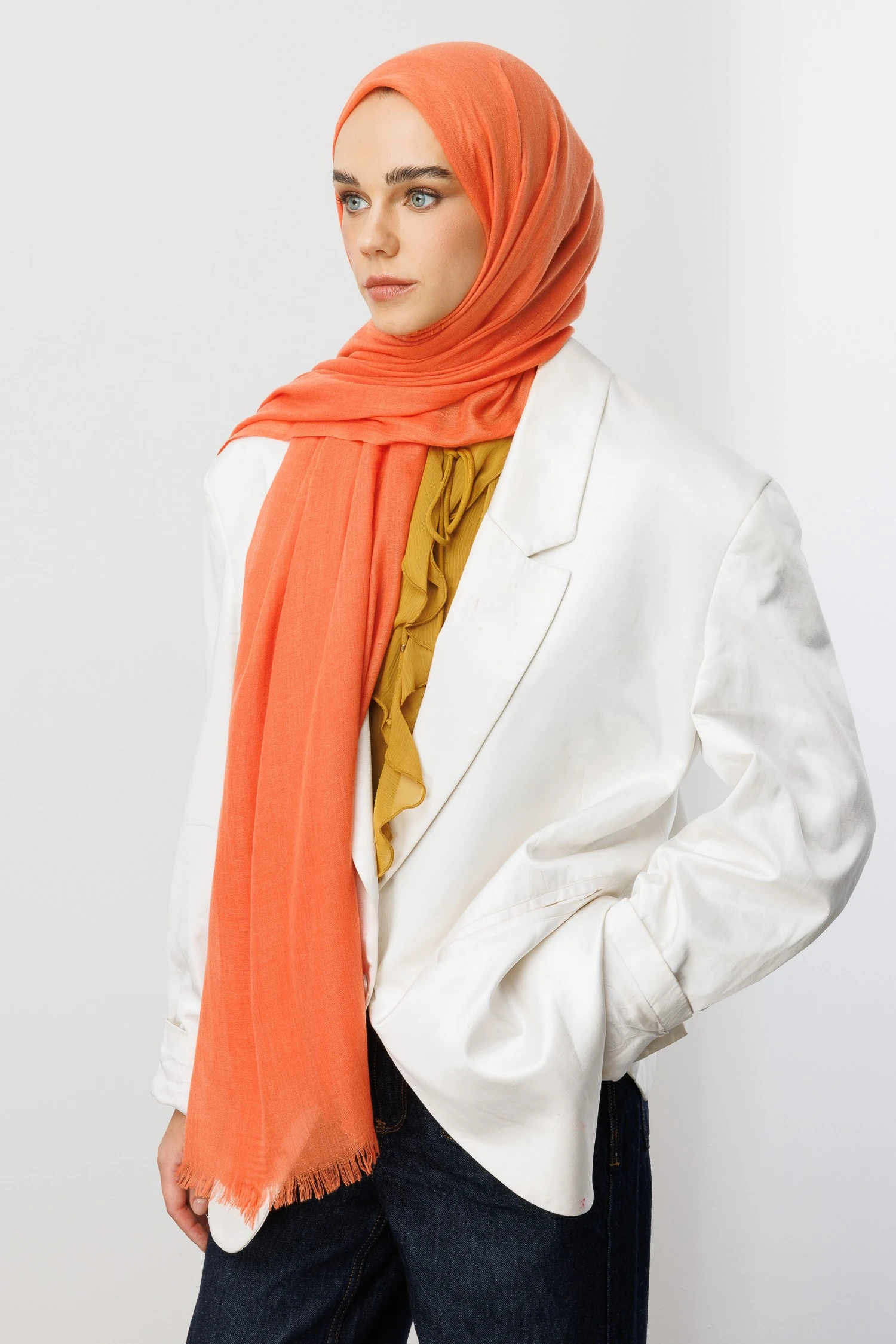 Toptan Dubai Şal - Mercan