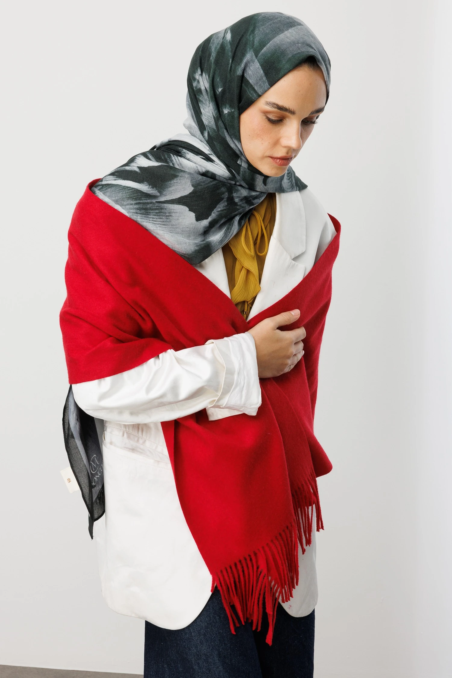 Wholesale Wool Muffler - Red