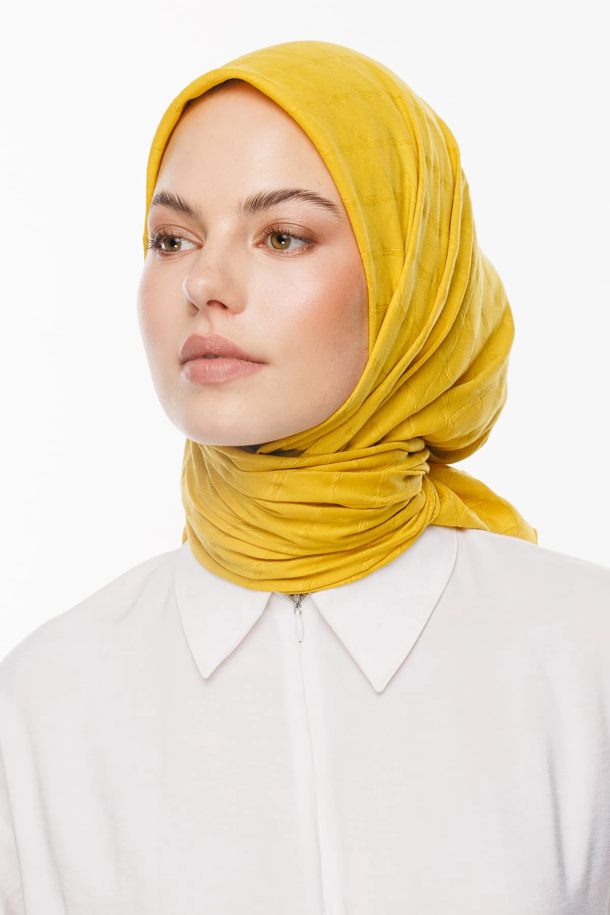 Bamboo Jacquard Scarf - Apricot