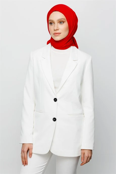 Toptan Pilise Eşarp - Kırmızı