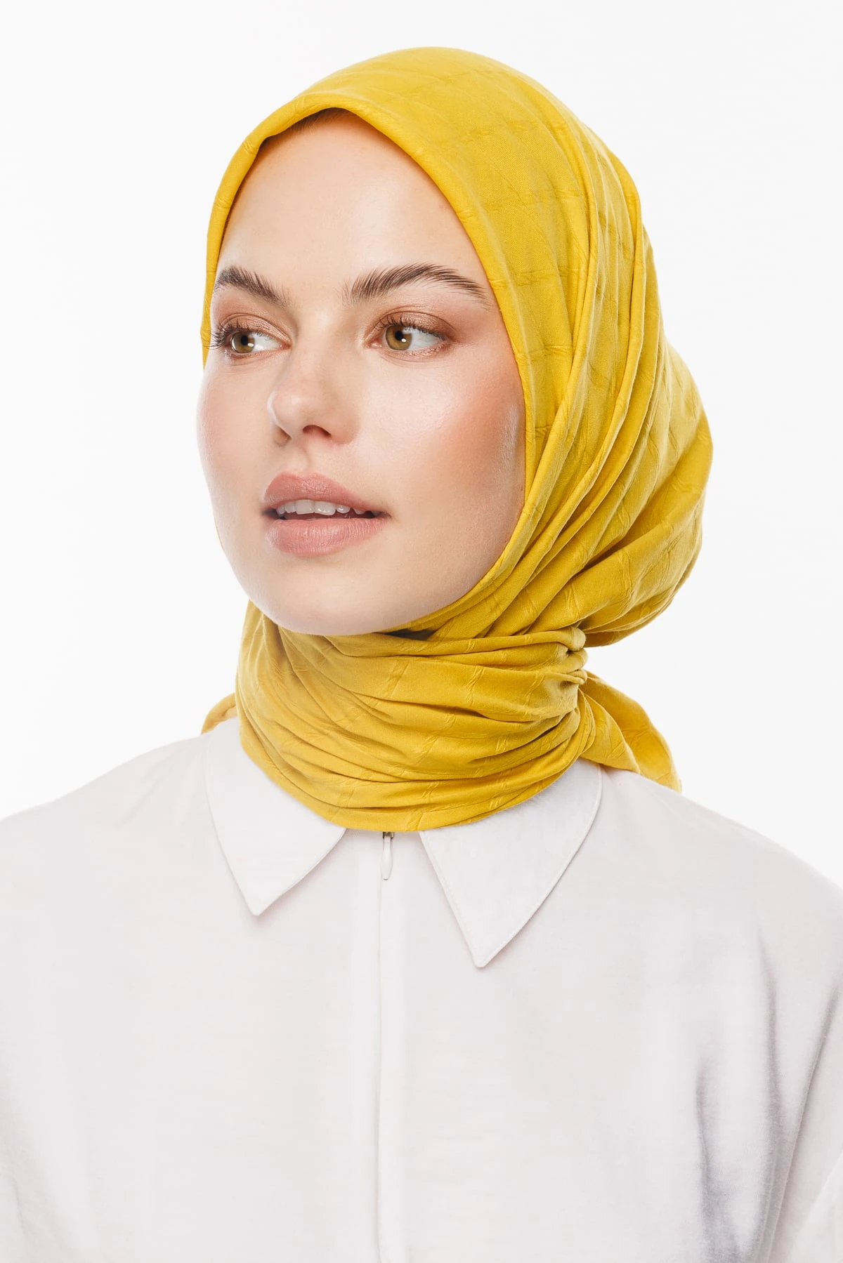 Bamboo Jacquard Scarf - Apricot