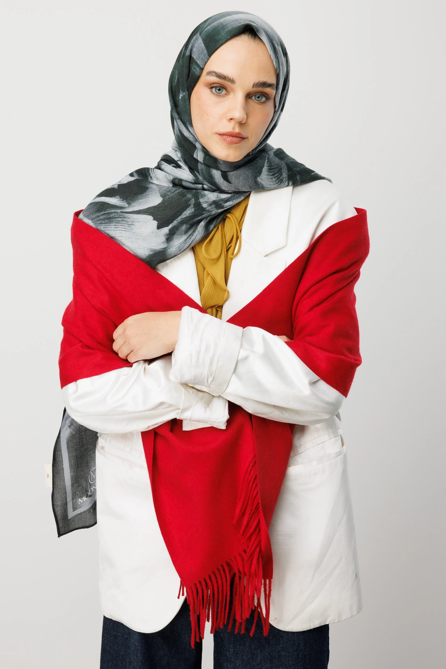 Wholesale Wool Muffler - Red