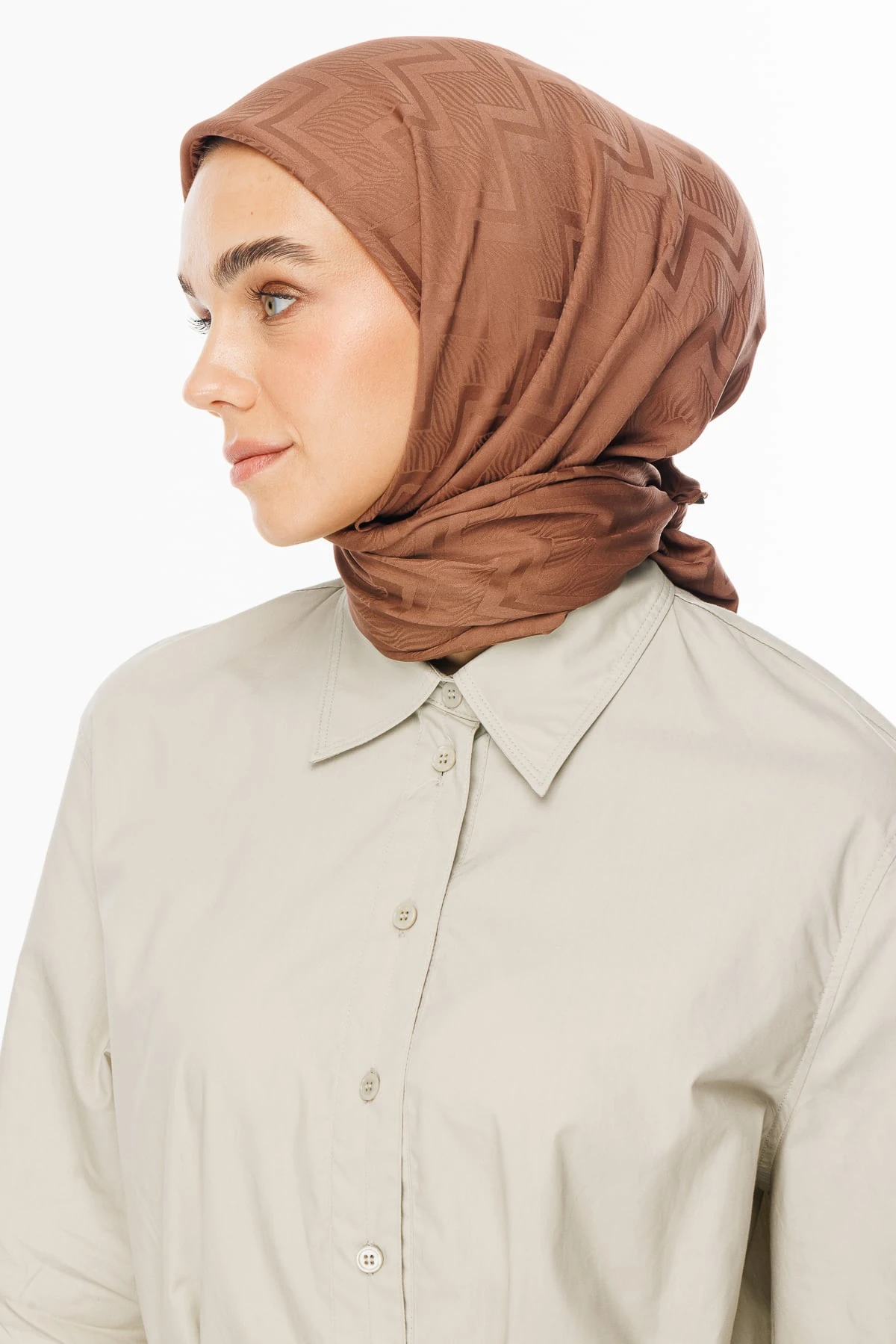 Toptan Viora Desen İpeksi Jakar Eşarp - Yalı