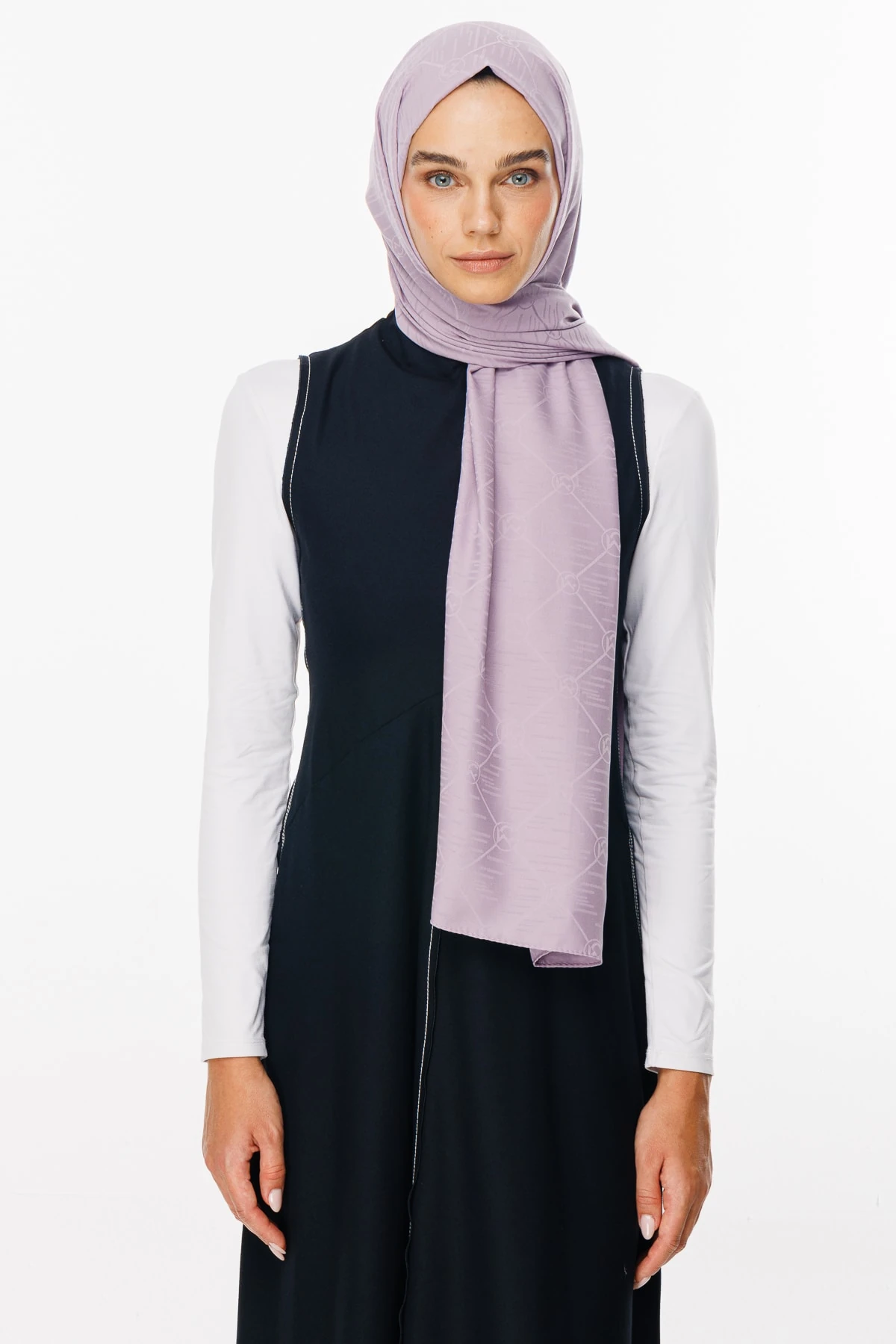 Toptan Moon Is Desen Jakar Şal - Lila