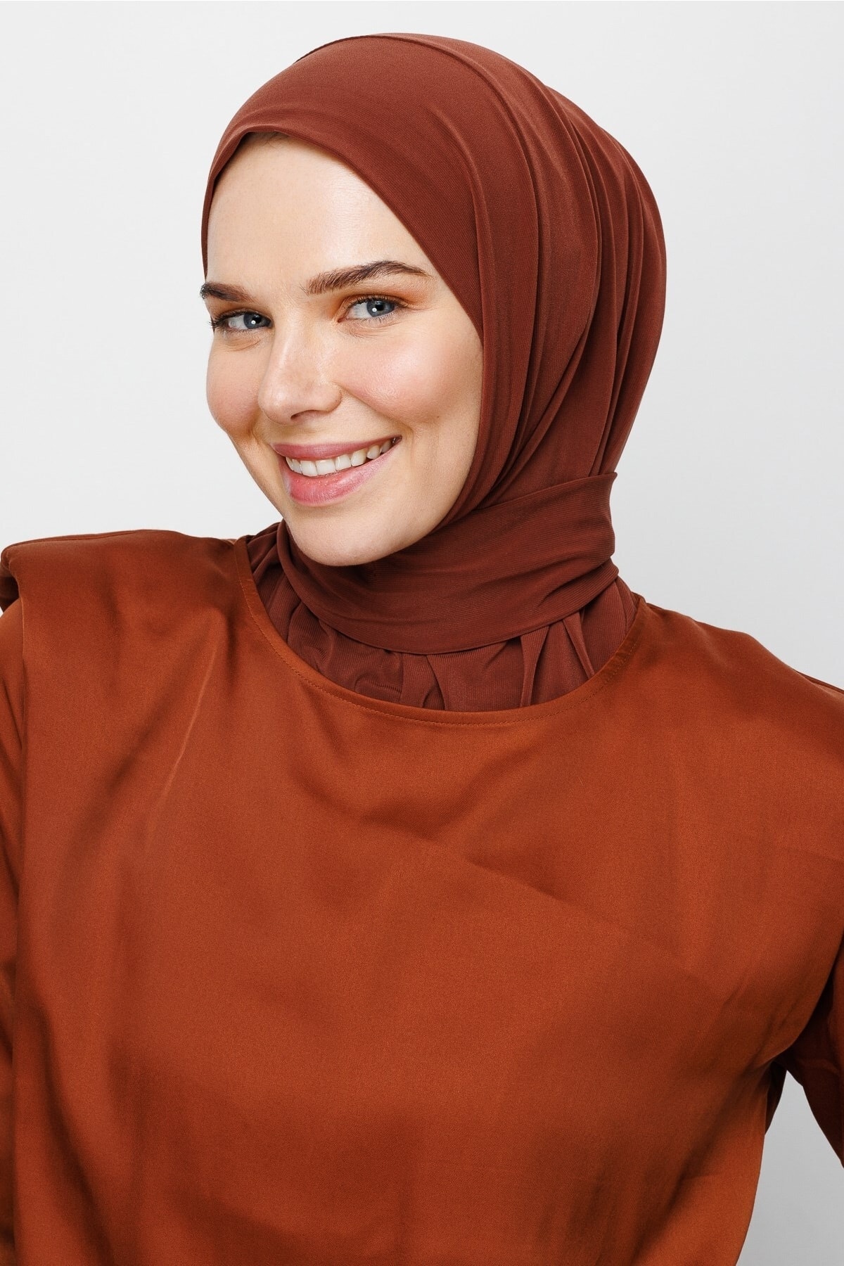 Toptan Hazır Şal - Koyu Kiremit