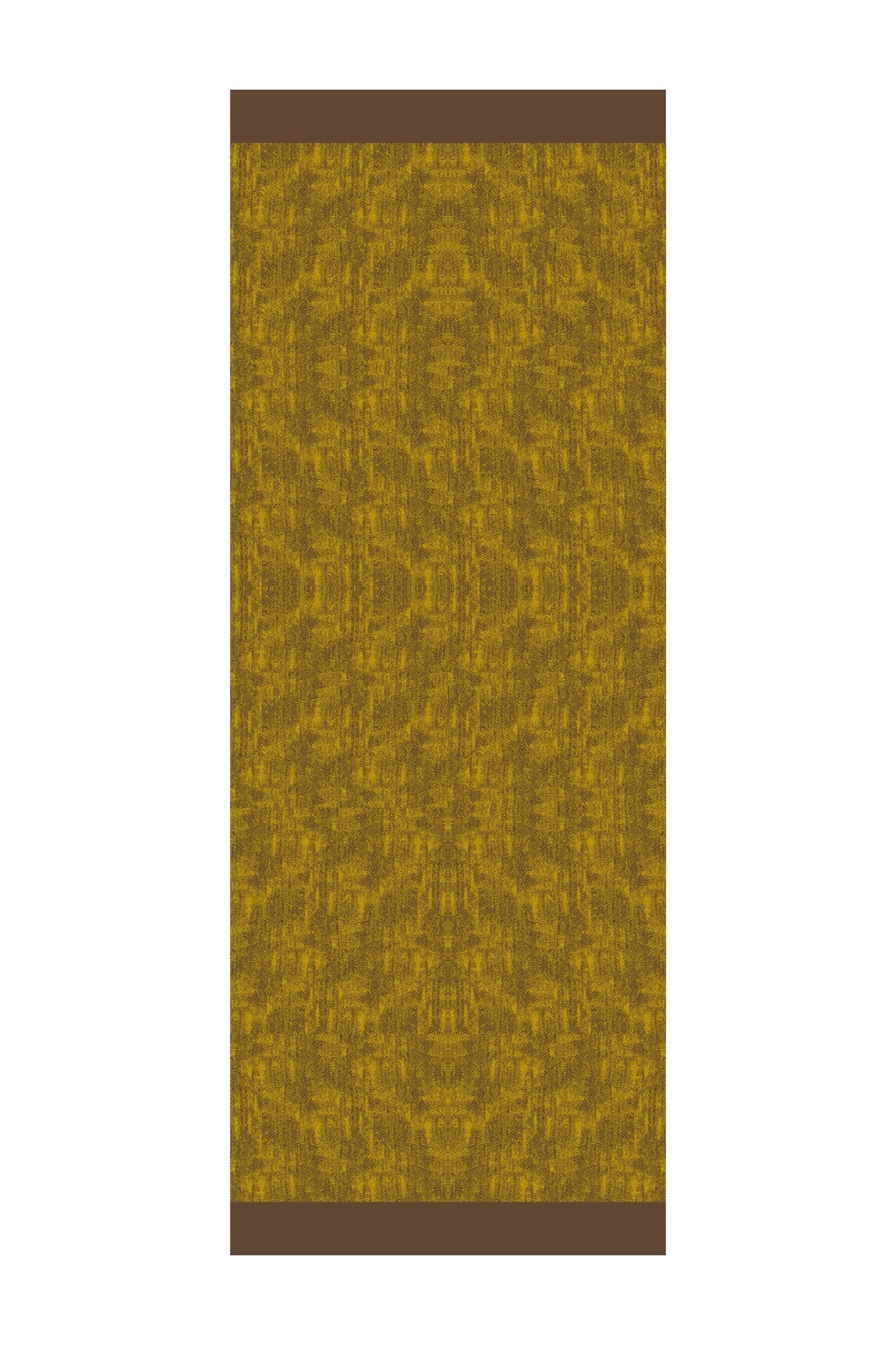 Toptan Sahra Desen Çift Taraflı Şal - Acı Kahve-Hardal