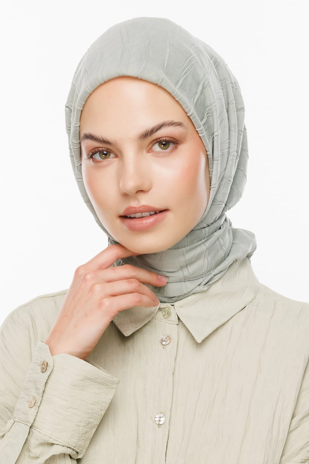 Toptan Piliseli Bambu Eşarp - Defne