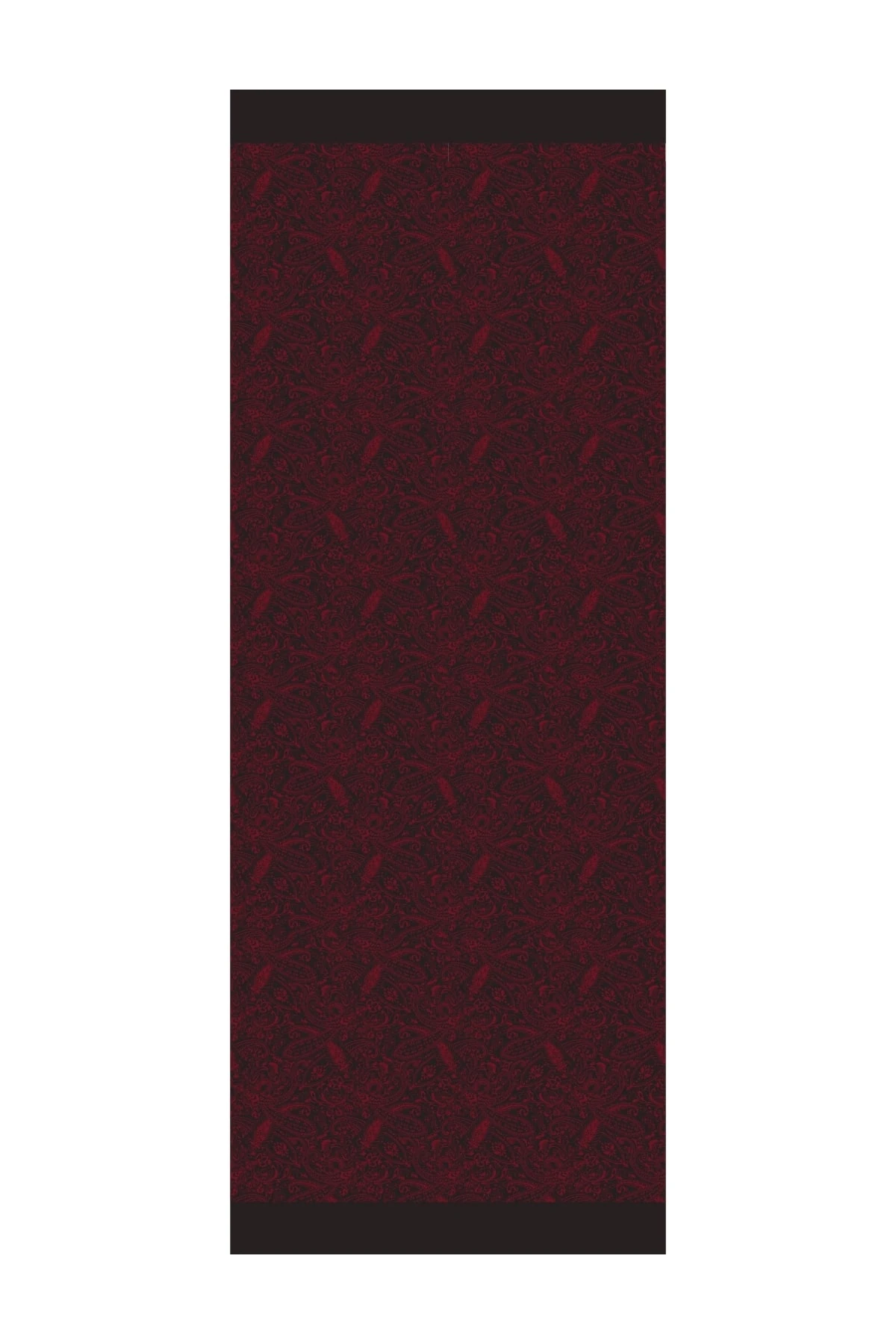 Toptan Velora Desen Çift Taraflı Şal - Siyah-Bordo