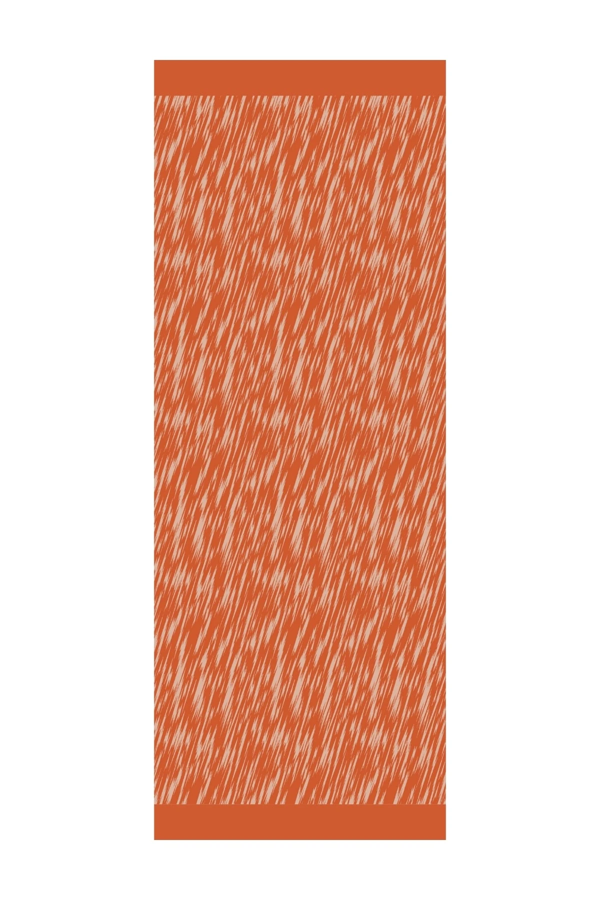 Toptan Selis Desen Çift Taraflı Şal - Tarçın-Bej