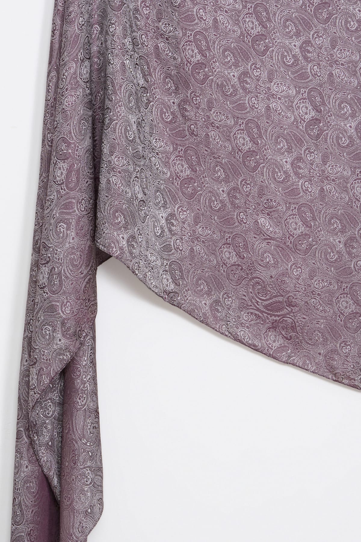 Toptan Moren Desen Shine Line Şal - Mor-Gri