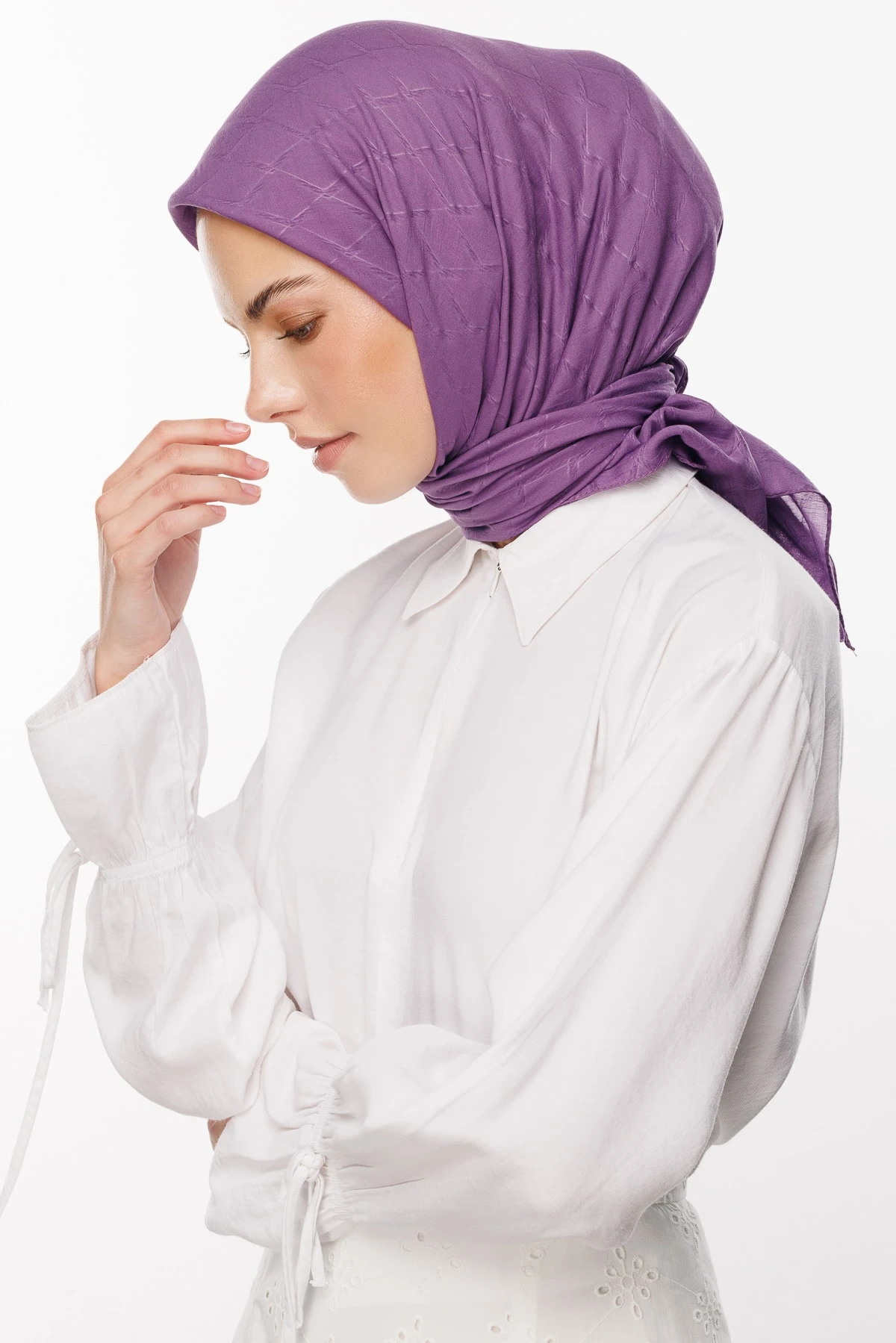 Toptan Bambu Jakar Eşarp - Menekşe