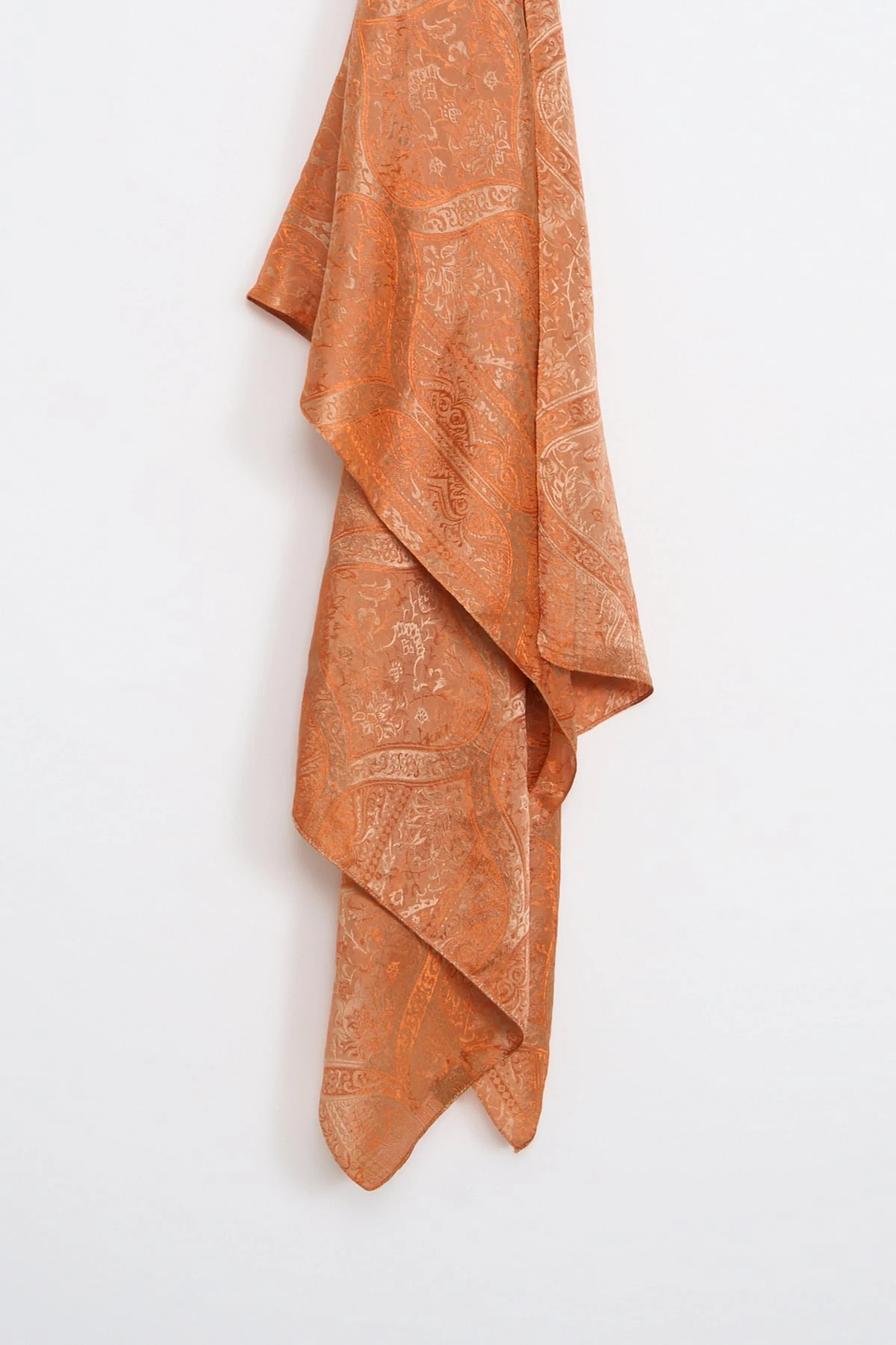 Shline Line Viscose Shawl - Mink-Cinnamon