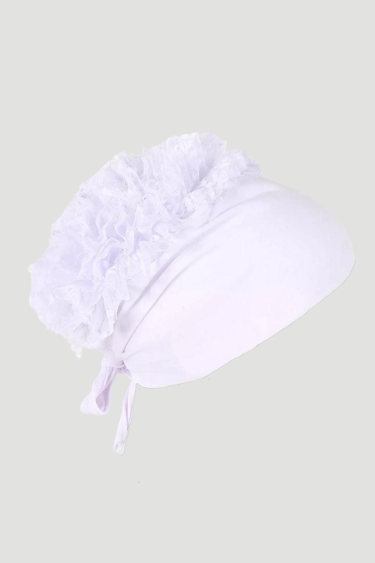 Toptan Fırfırlı Bone - White