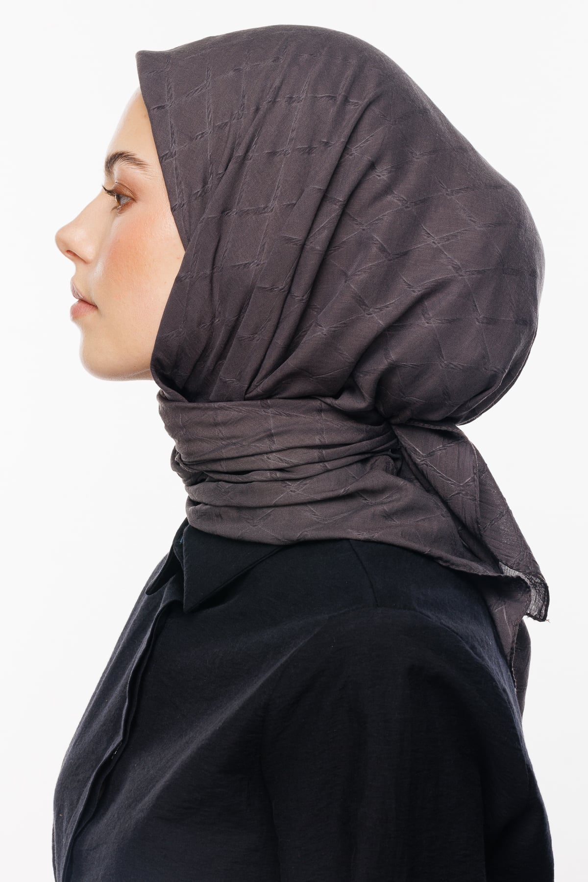 Bamboo Jacquard Scarf - Fume