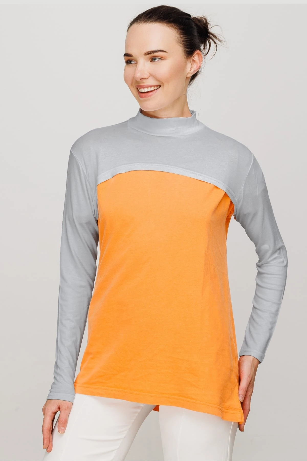 Toptan Boyunluklu Kolluk - Gri