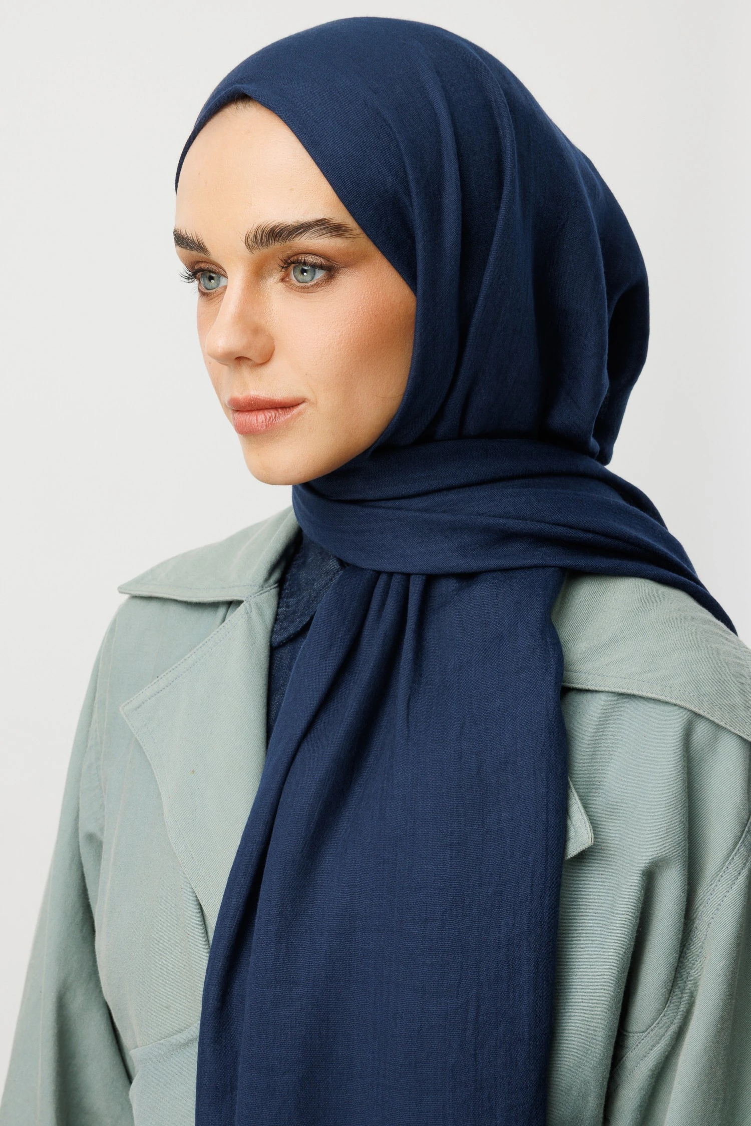 Wholesale Dubai Shawls - Navy Blue