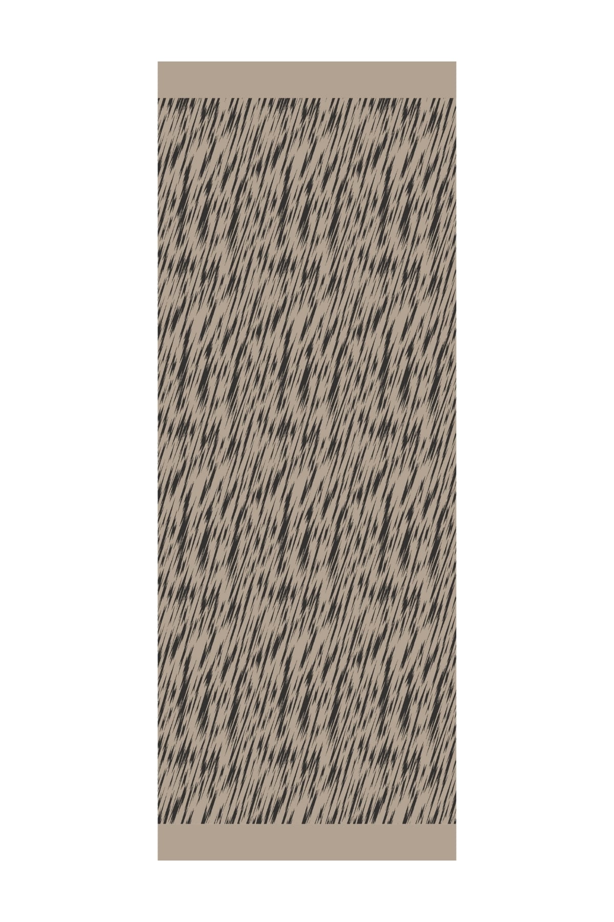 Selis-Pattern Reversible Shawl - Black-Beige