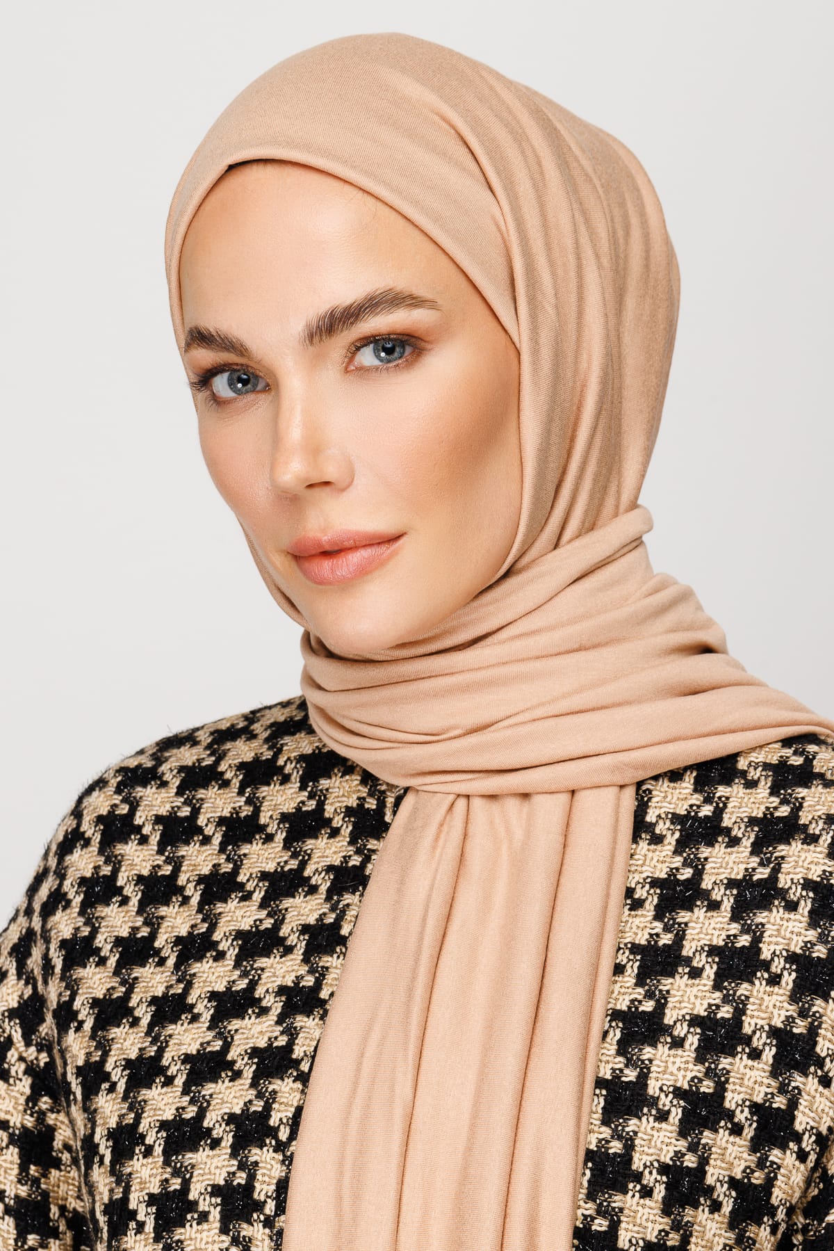 Toptan Penye Şal - Nude