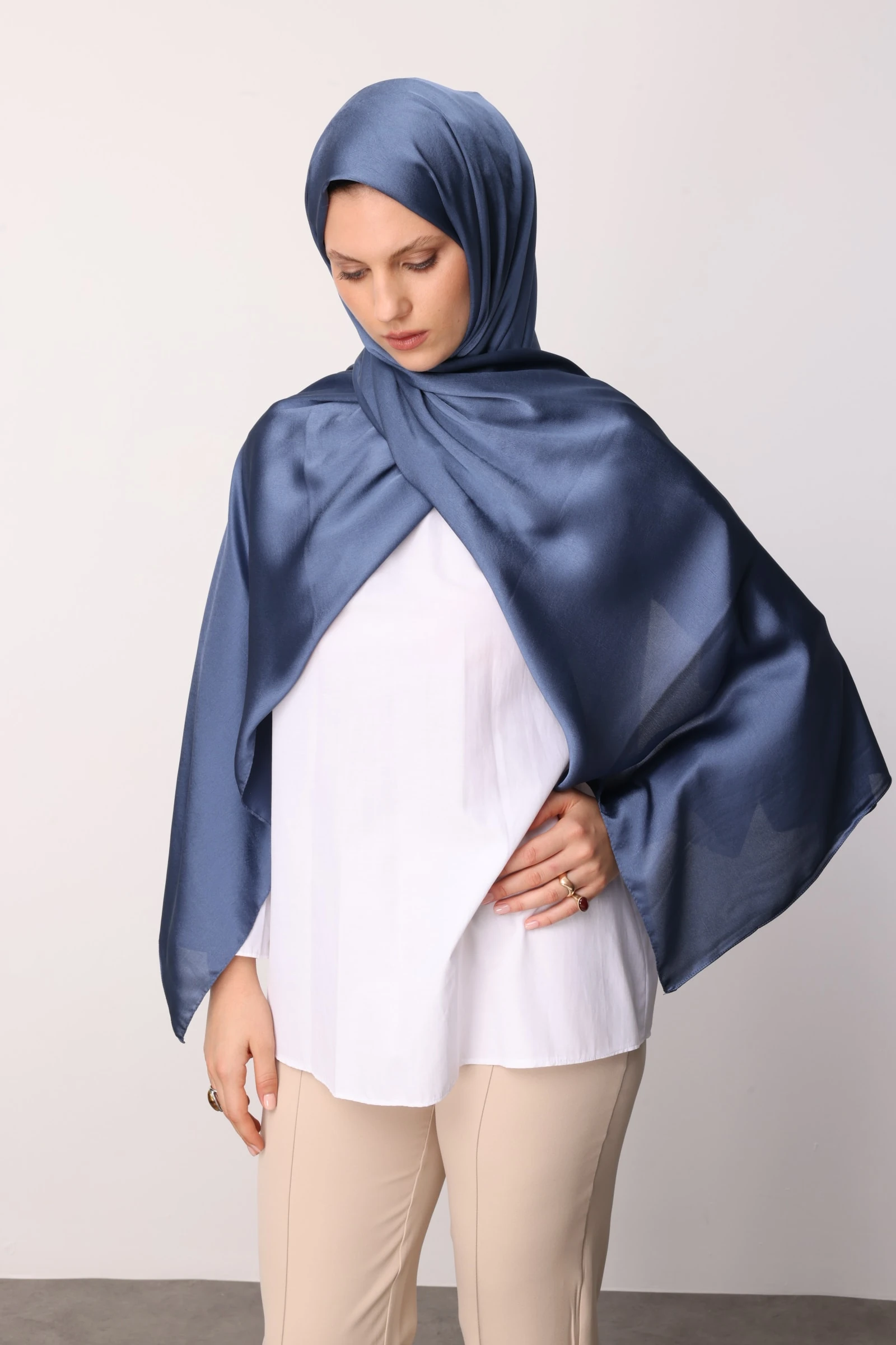 Toptan Diamond Aura Şal - İndigo