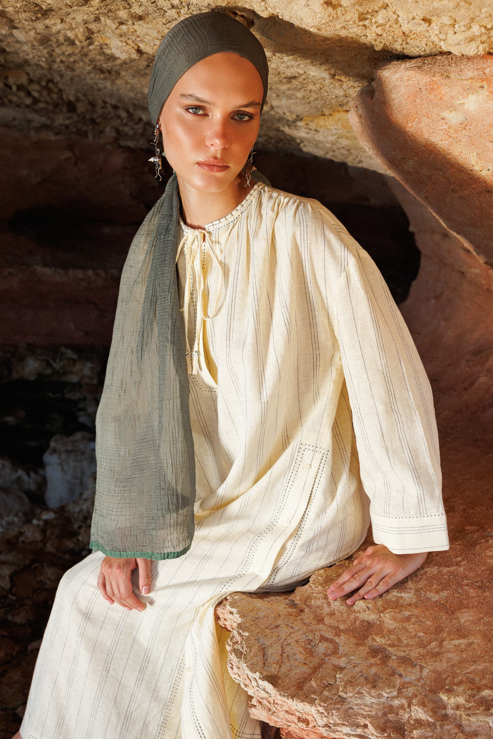 Ombre Muslin Shawl - Cagla