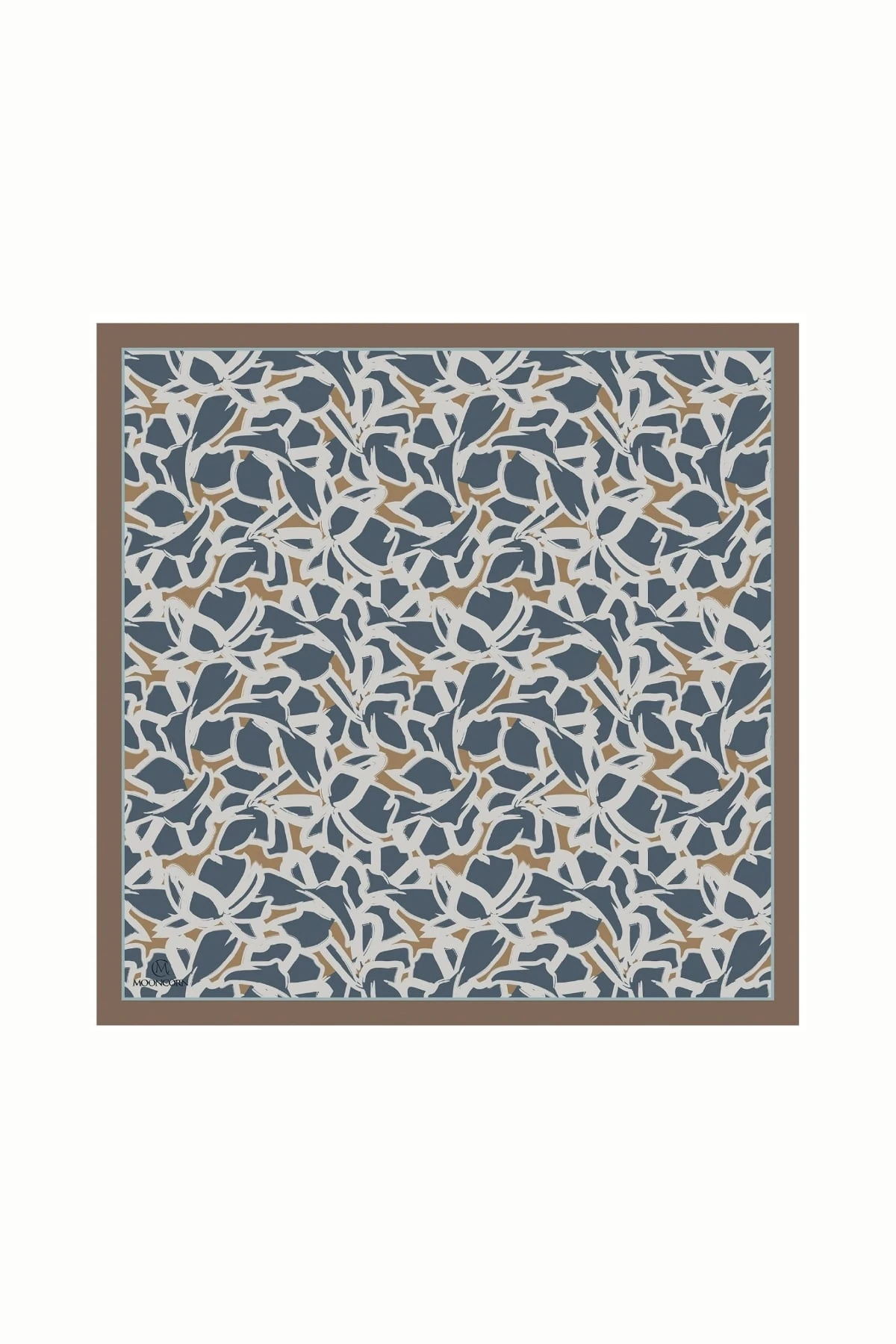 Zyra Patterned Cotton Scarf - Slate