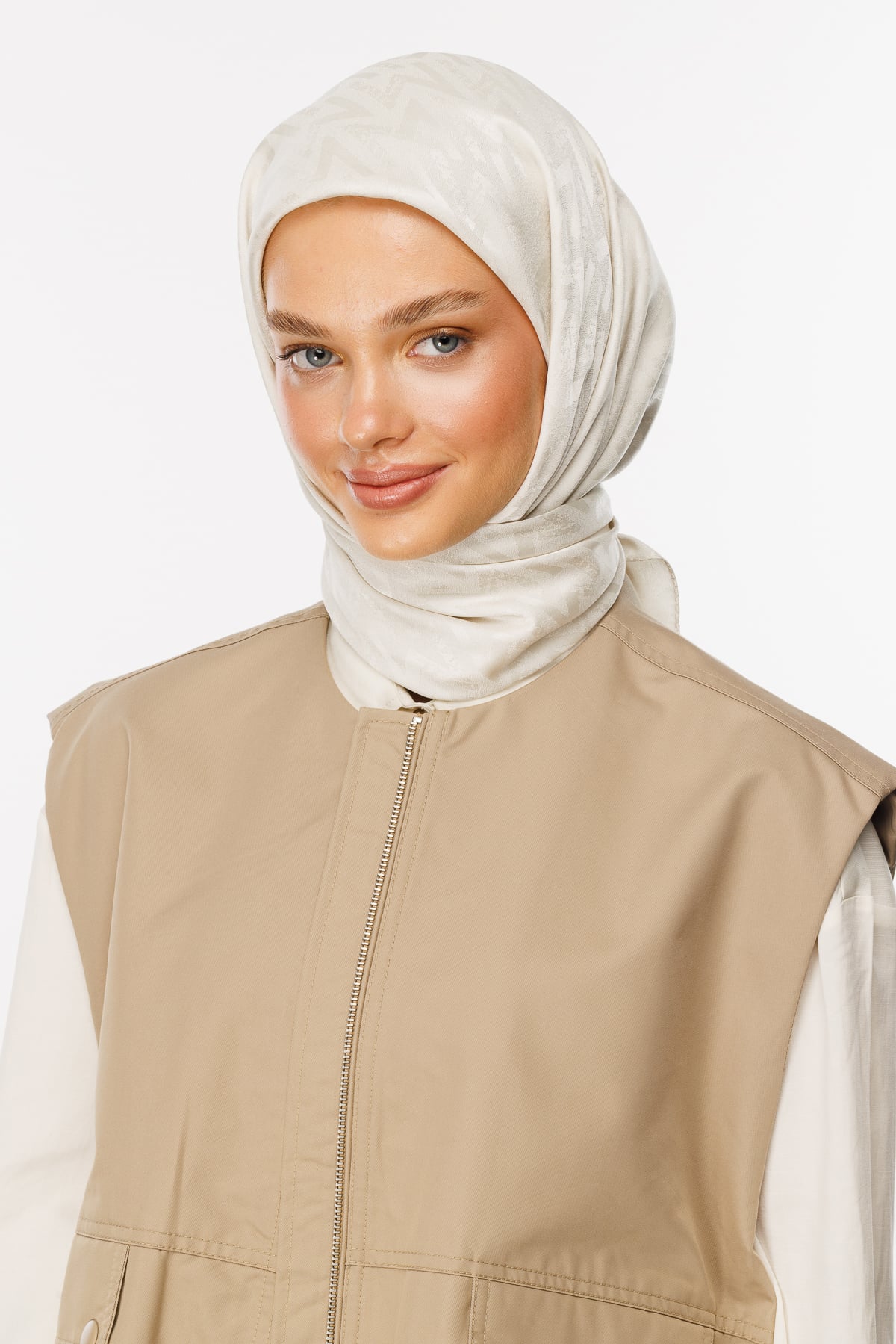 Toptan Luxury Jakar Eşarp - İnci