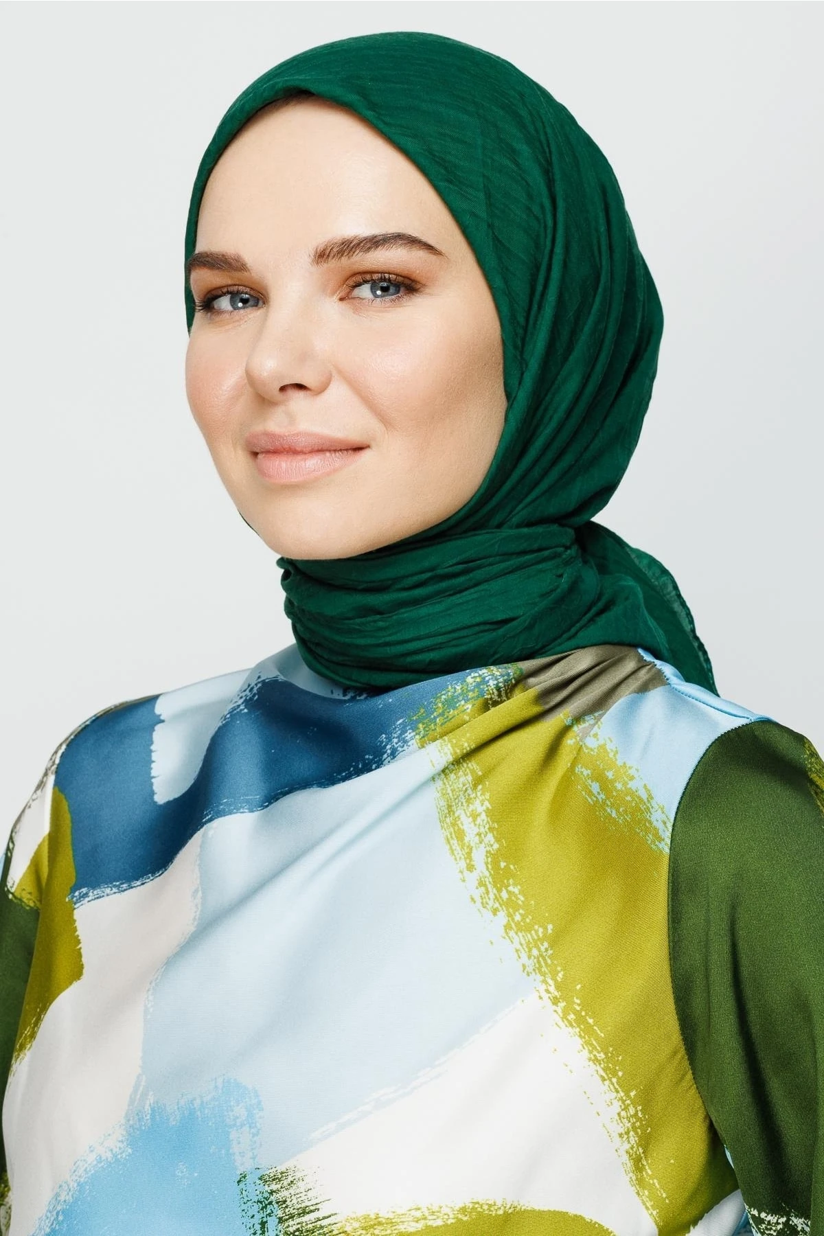 Toptan Bambu Şal - Zümrüt