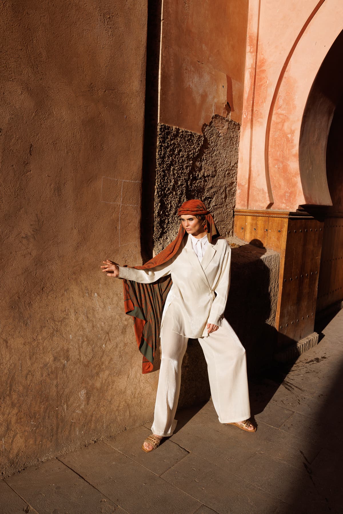 Toptan Lavin Desen Çift Taraflı Şal - Yağ Yeşili-Mürdüm