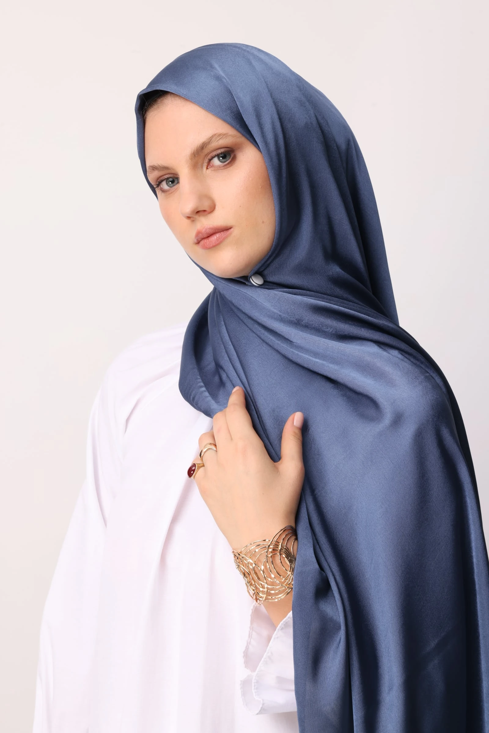 Toptan Diamond Aura Şal - İndigo