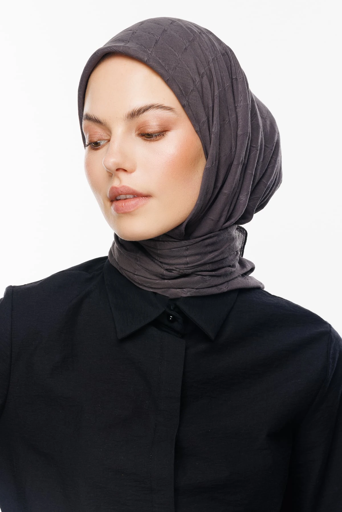 Bamboo Jacquard Scarf - Fume