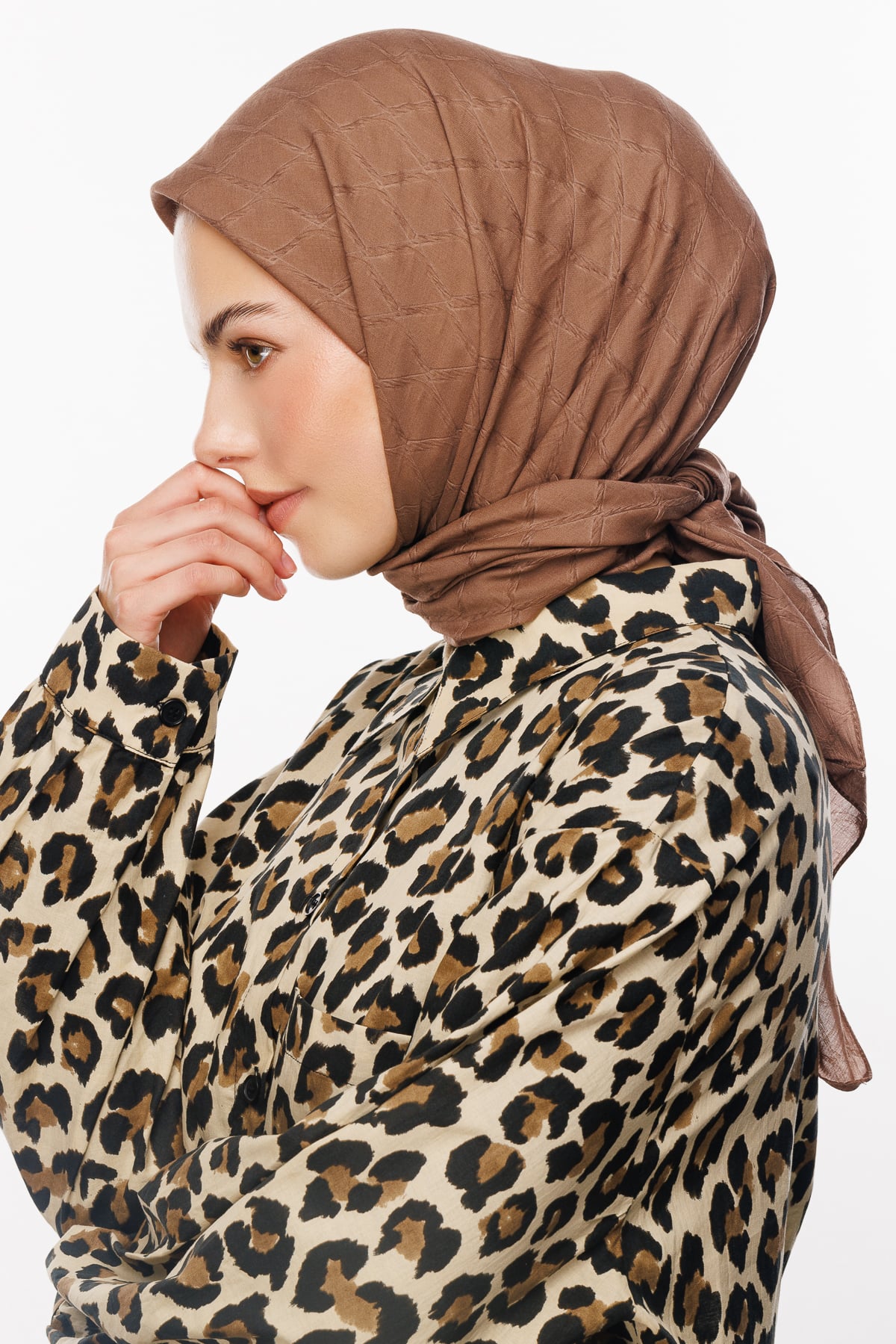 Bamboo Jacquard Scarf - Canyon