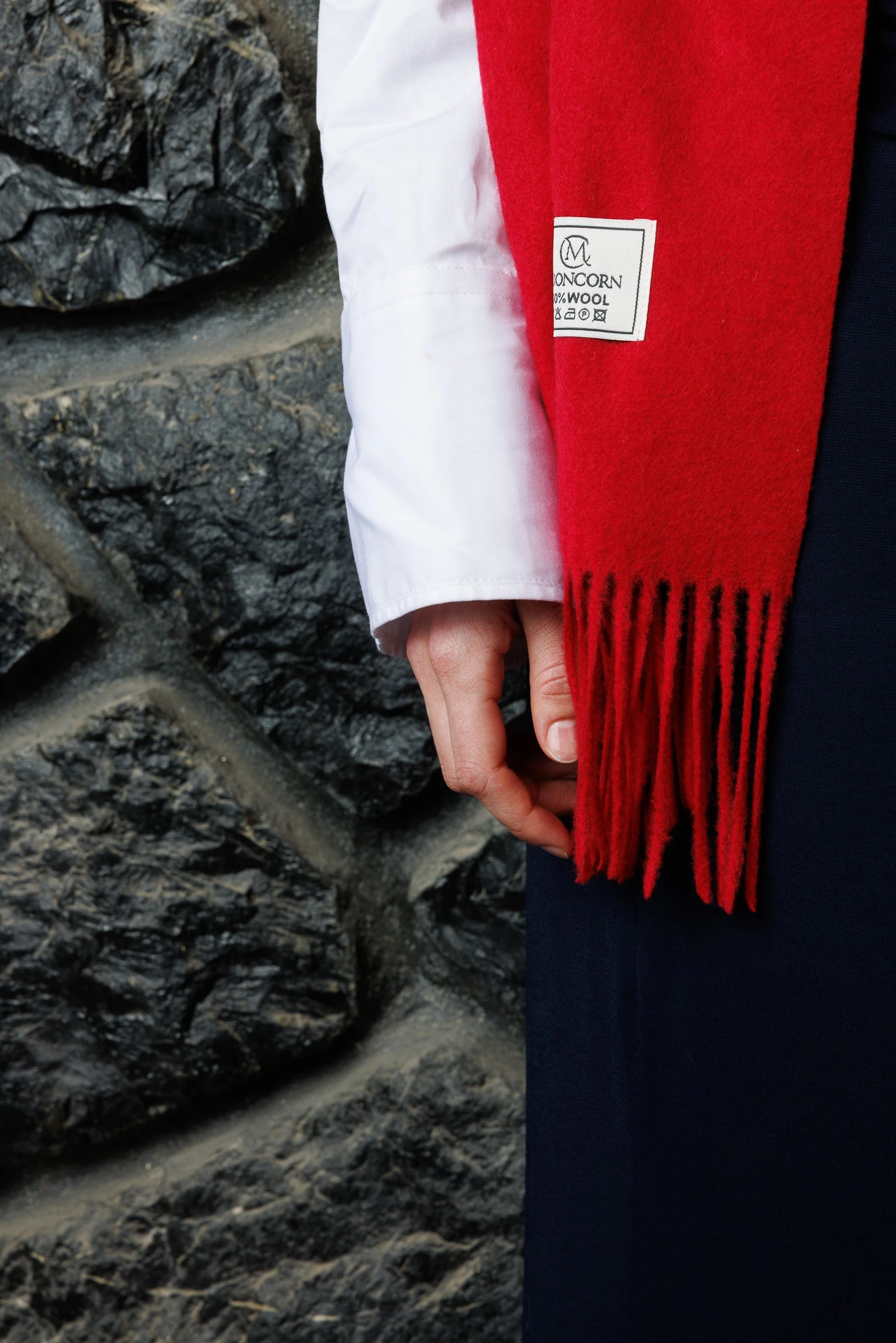 Wholesale Wool Muffler - Red