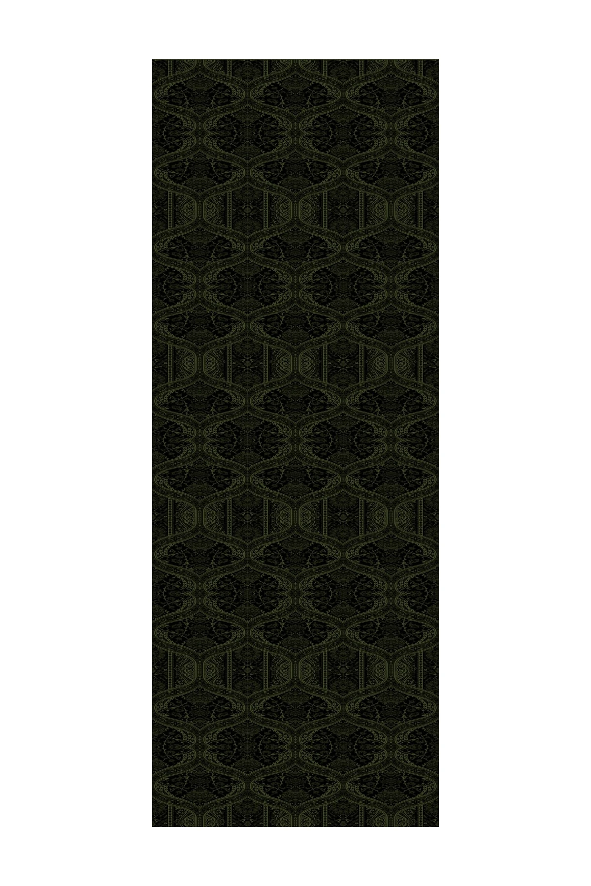 Shline Line Viscose Shawl - Black-Khaki