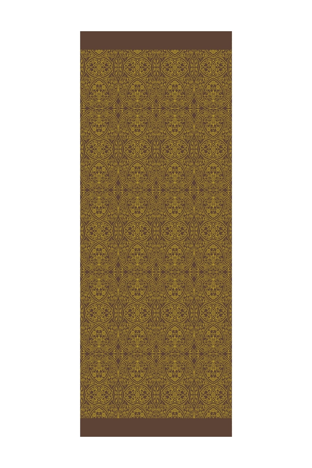 Morocco Pattern Double-Sided Shawl - Bitter Coffee-Salmon