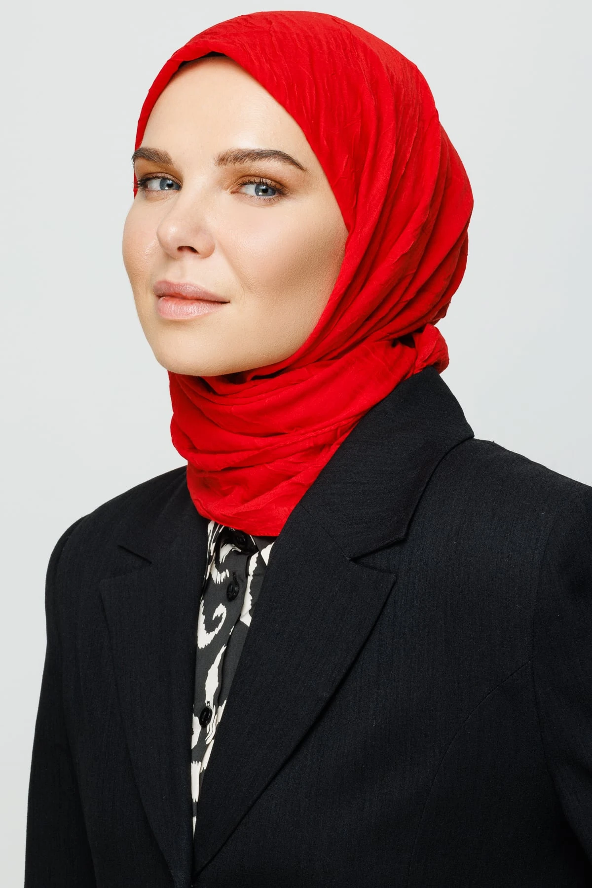 Toptan Bambu Eşarp - Kırmızı